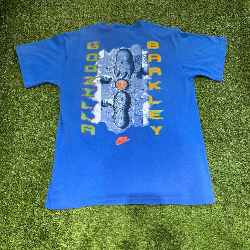 Nike Vintage 1992 Barkley vs. Godzilla Short Sleeve Shirt, XL - Banana Stand