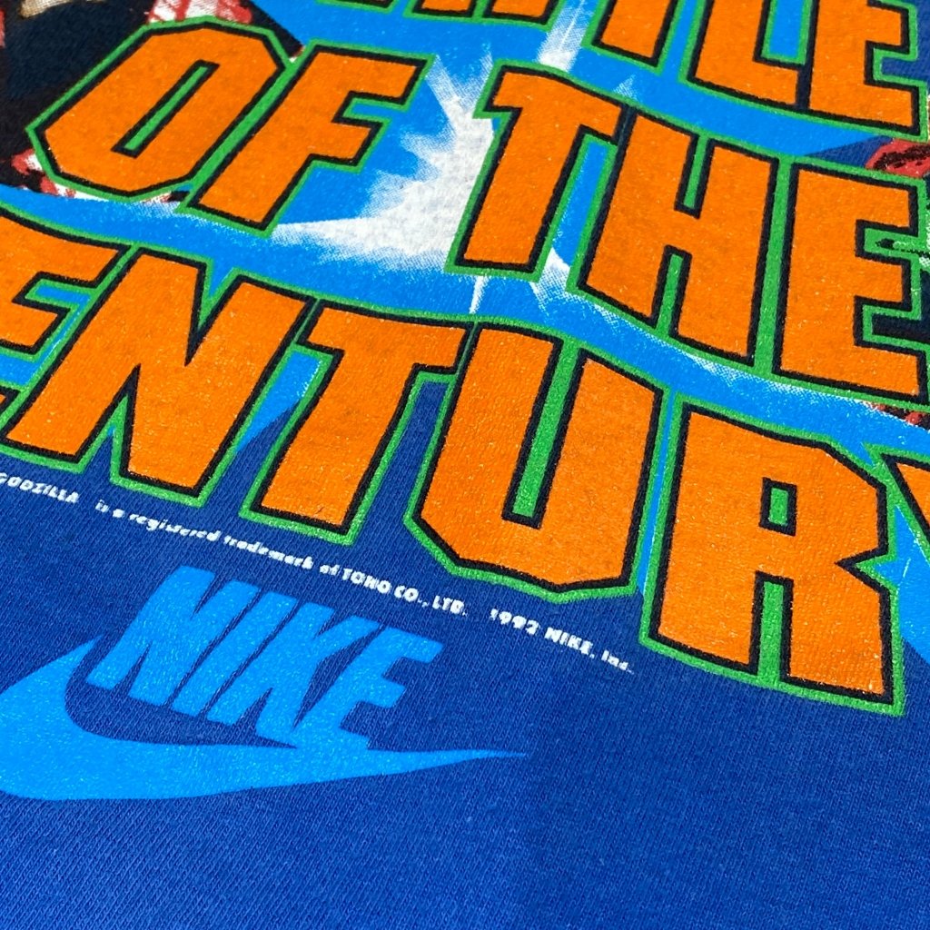 Nike Vintage 1992 Barkley vs. Godzilla Short Sleeve Shirt, XL - Banana Stand