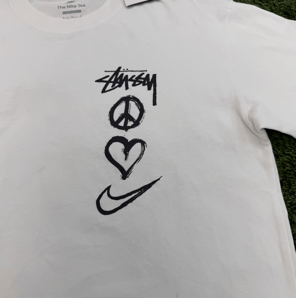 Nike x Stussy 'Peace, love Nike' Short Sleeve, M - Banana Stand