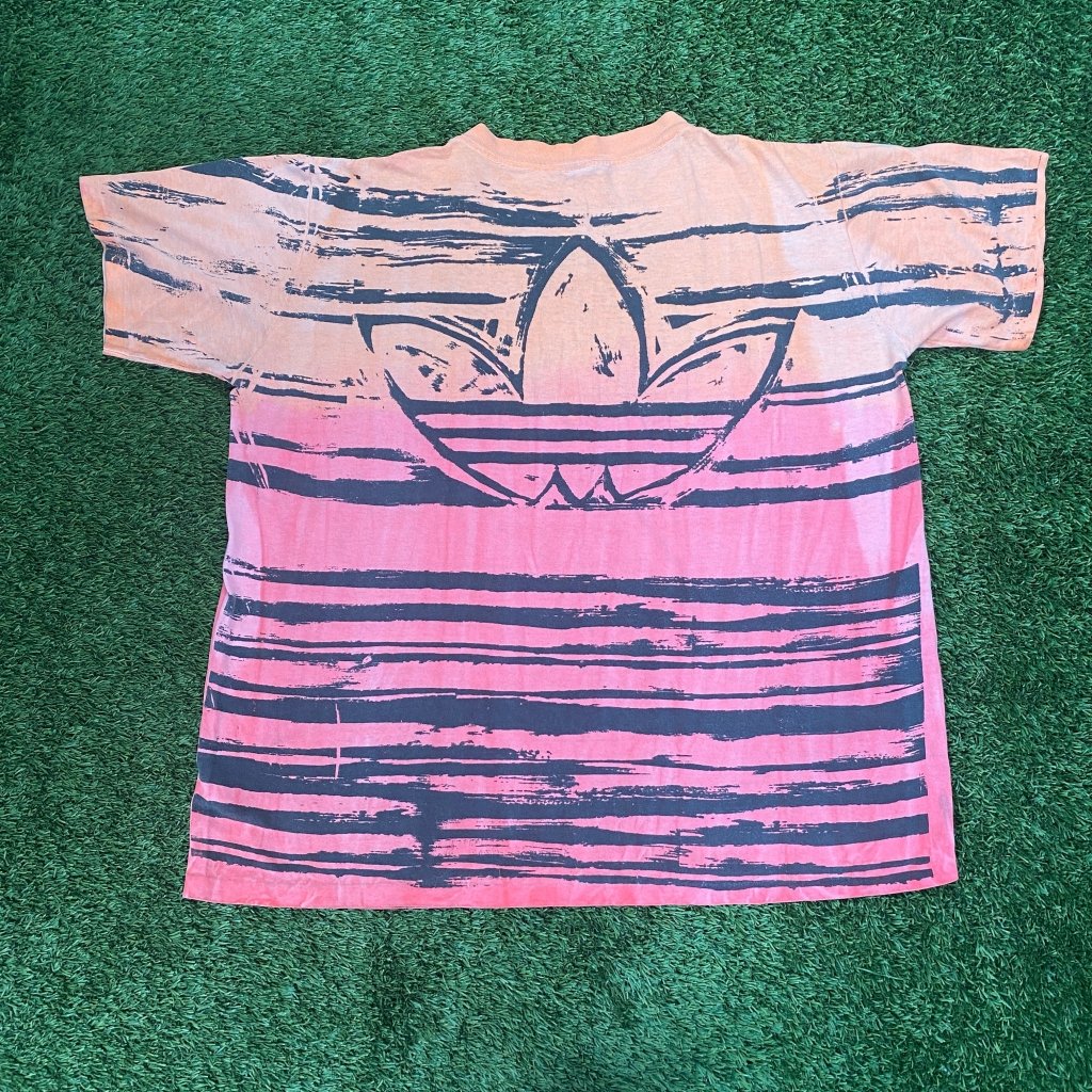 Vintage Adidas Orange and Pink Tie Dye, XL - Banana Stand