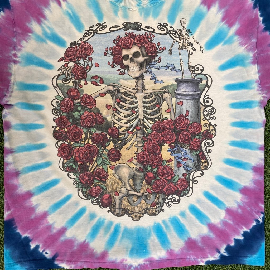 Vintage Grateful Dead 30 Years Tie Dye, Liquid Blue Tag XL - Banana Stand