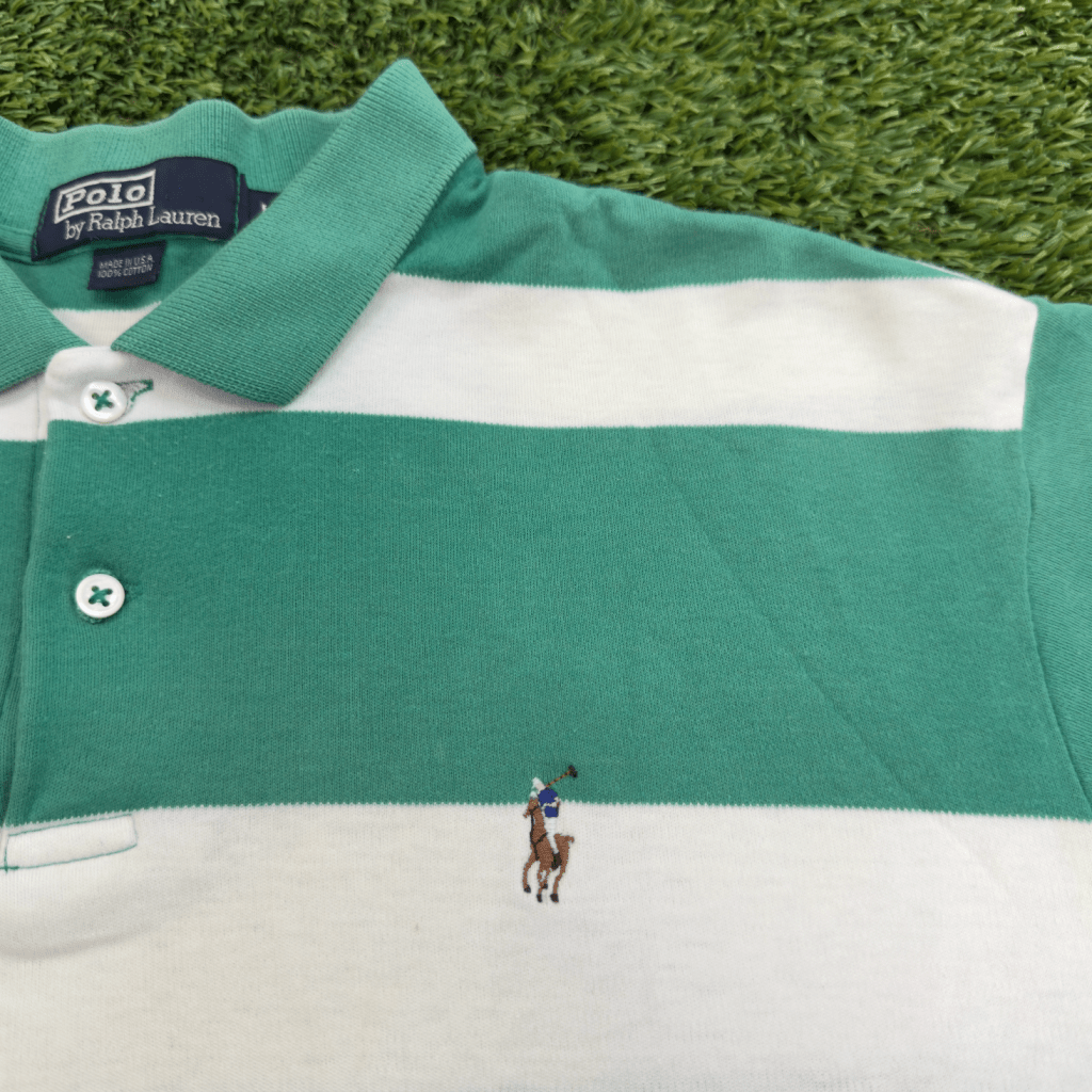 Vintage Polo Ralph Lauren Stripe Polo, L - Banana Stand