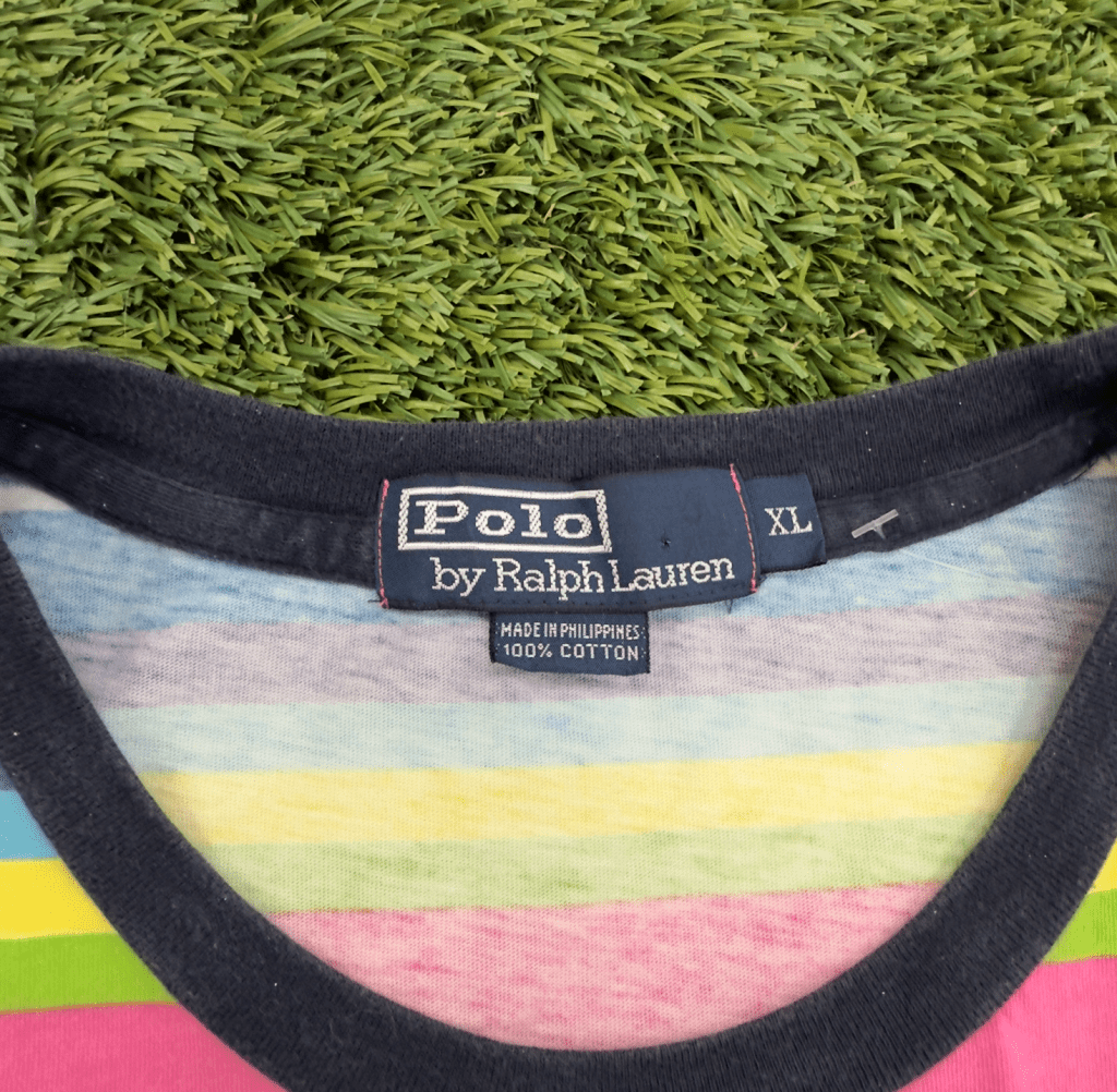 Vintage Polo Ralph Lauren Stripe Short Sleeve, XL - Banana Stand