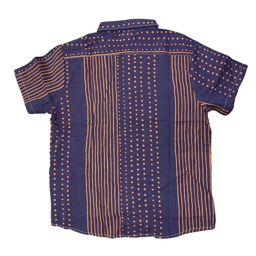 BS Navy Stripe Short Sleeve Button Down - Banana Stand
