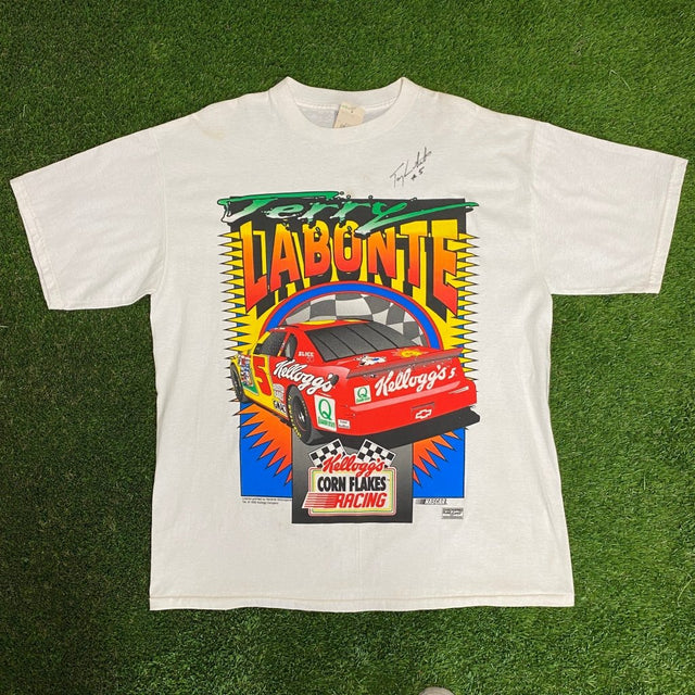 NASCAR Terry Labonte Kellogg’s T-shirt, Signed - Banana Stand