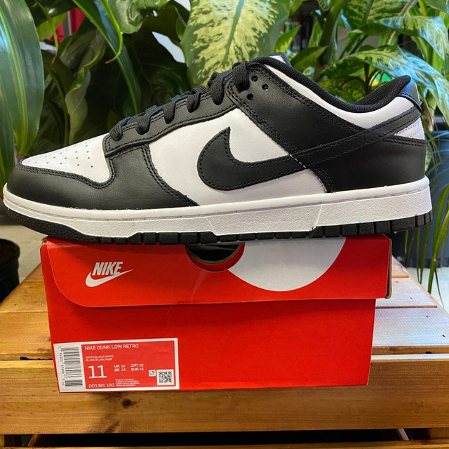 Nike Dunk Low Retro White Black, Mens 11, W12.5 - Banana Stand