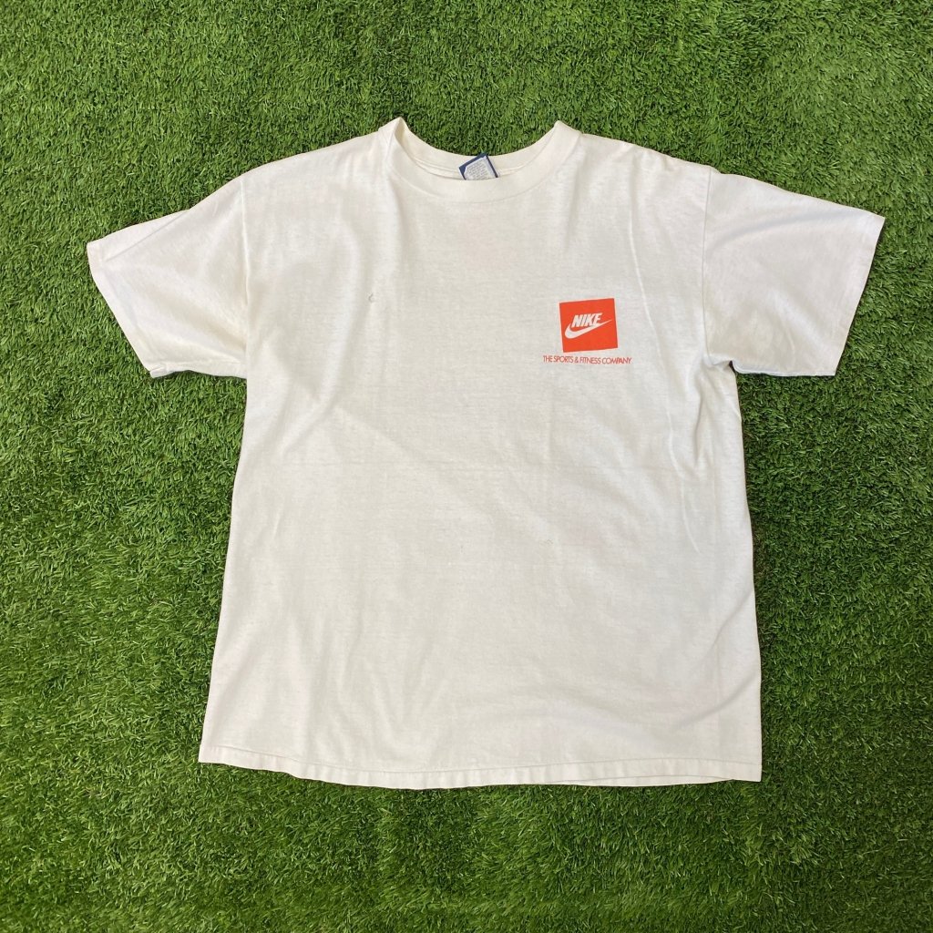 Nike Vintage 1980's ALL Nike Brand's Staff T-Shirt, Made In USA - Banana Stand