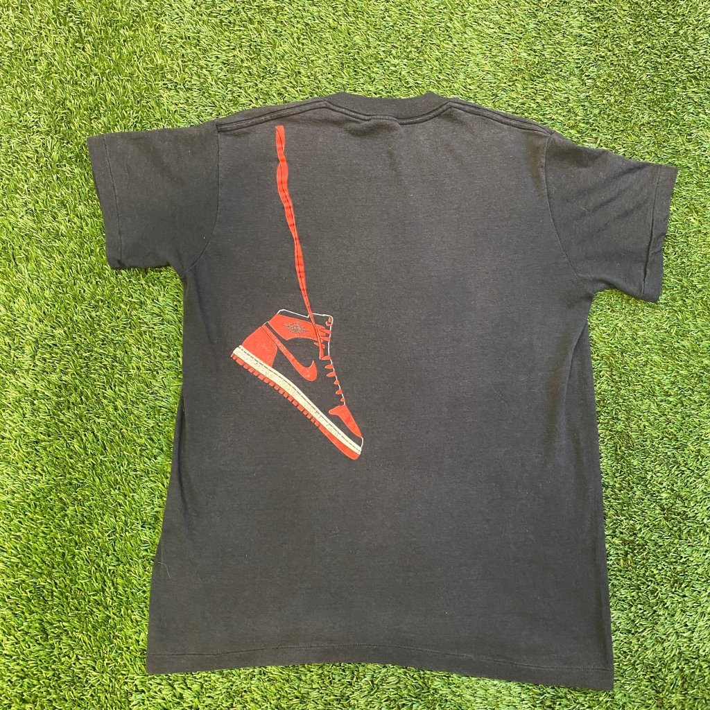 Nike Vintage 1985 Jordan Shoe String Double Sided T-shirt, Medium - Banana Stand