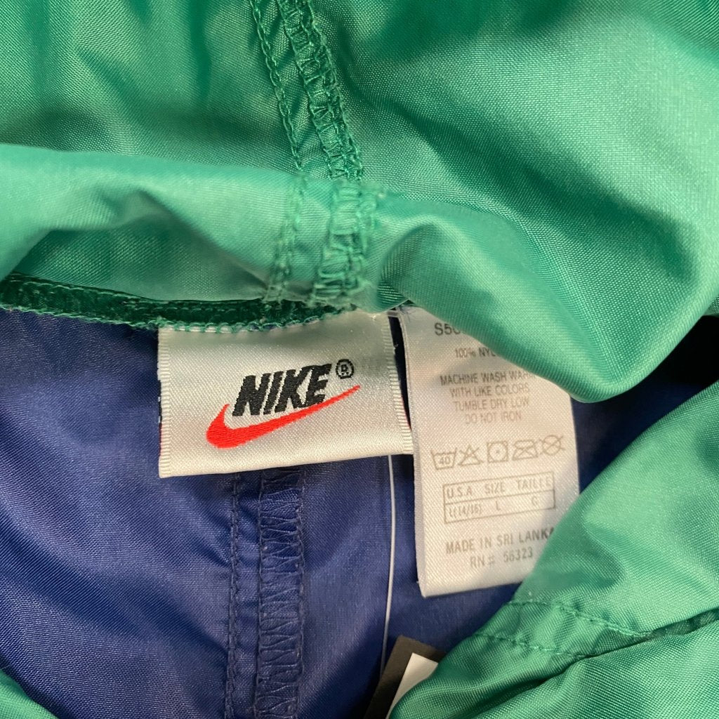 Nike Vintage Green and Gold Windbreaker, L - Banana Stand