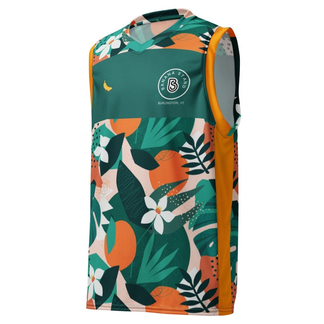 Tropical Blast Recycled Basketball Jersey - Banana Stand