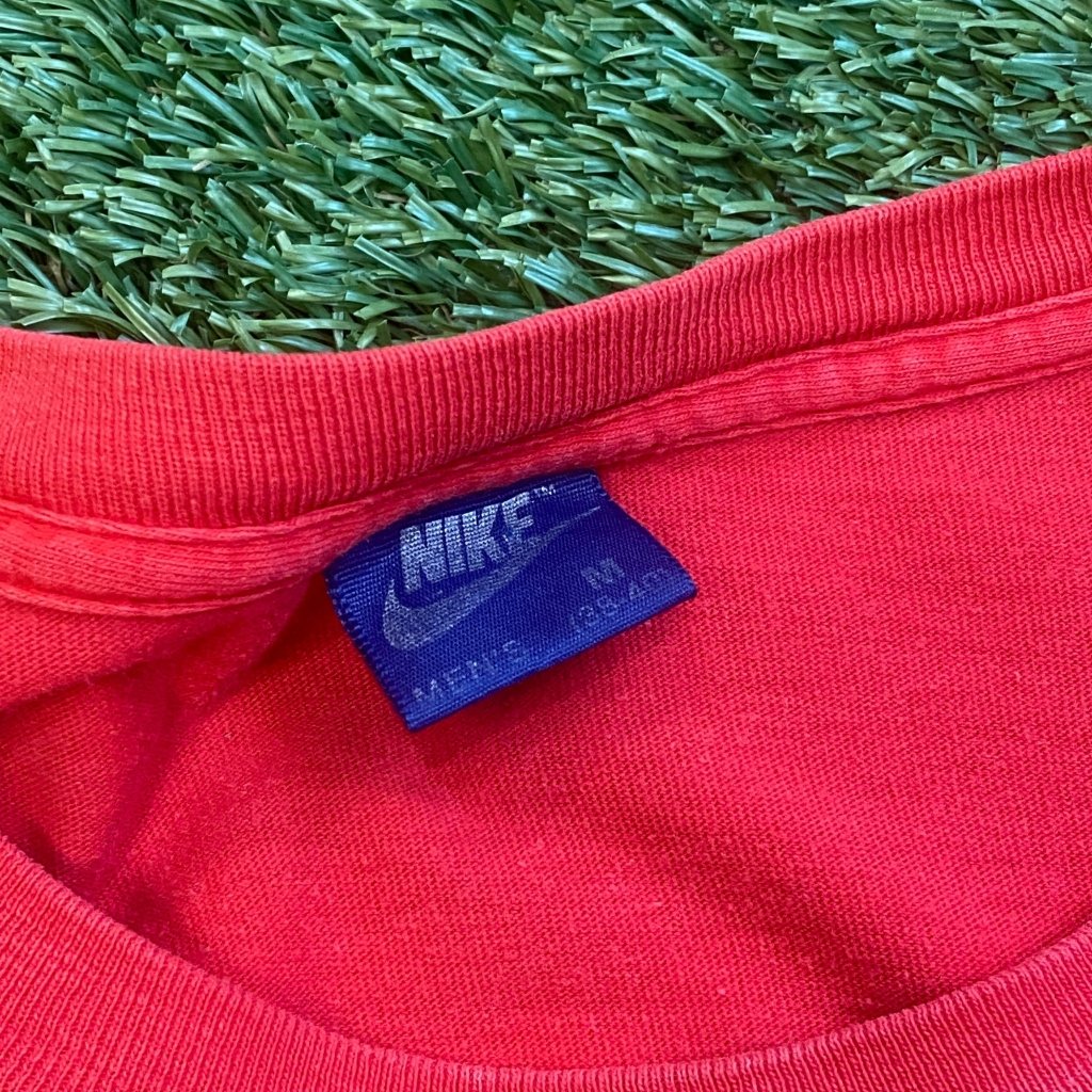 Vintage Nike 1985 Triple Swoosh Red Long Sleeve, M - Banana Stand