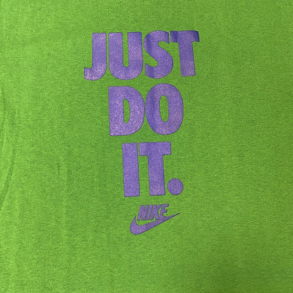 Vintage Nike Just Do It Shirt, Green - Banana Stand