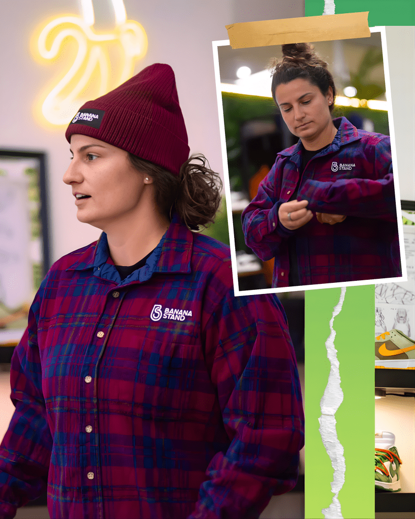 Olympic Gold Medalist Amanda Pelkey Shops At Banana Stand - Banana Stand