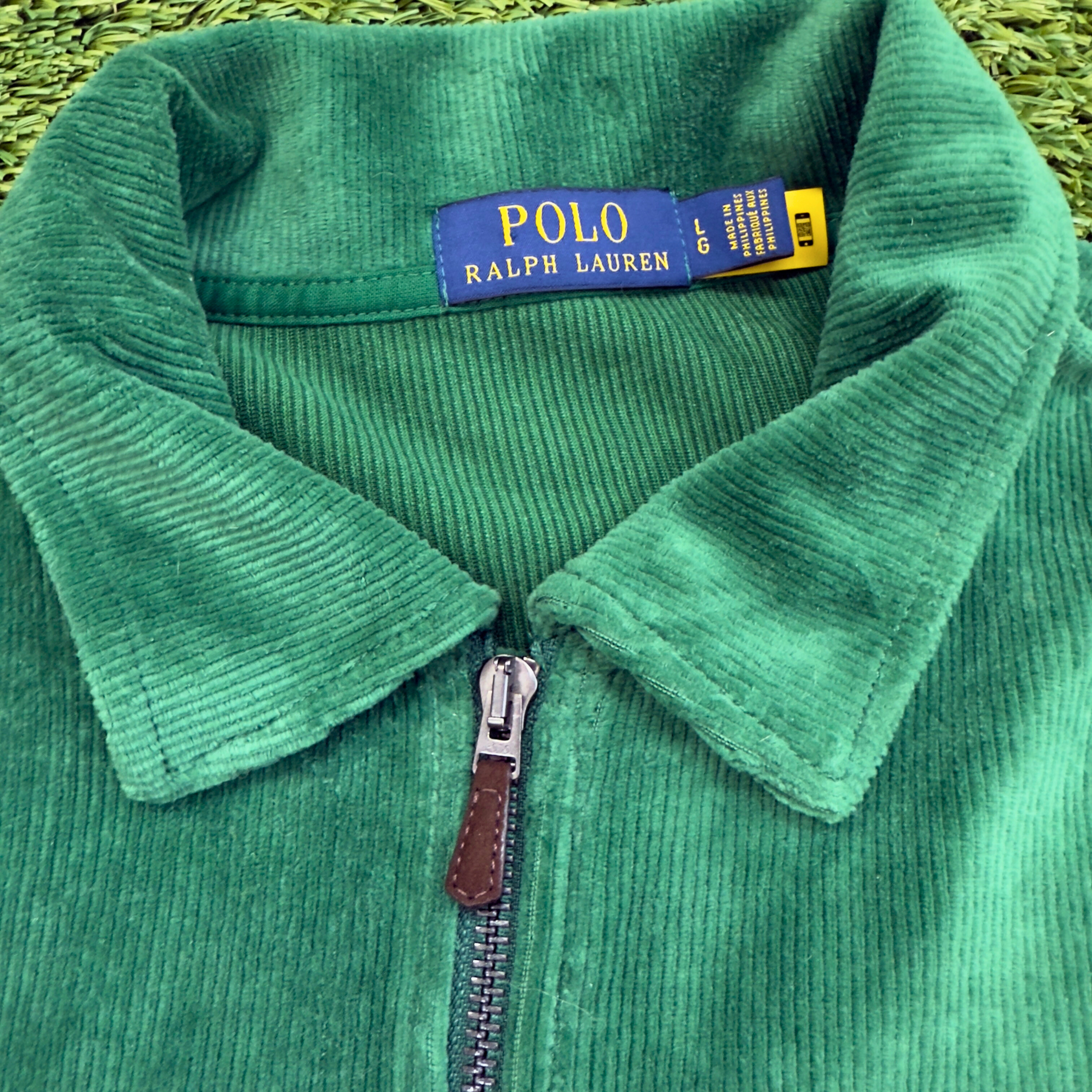 Vintage Polo Ralph Lauren Green Quarter Zip, L