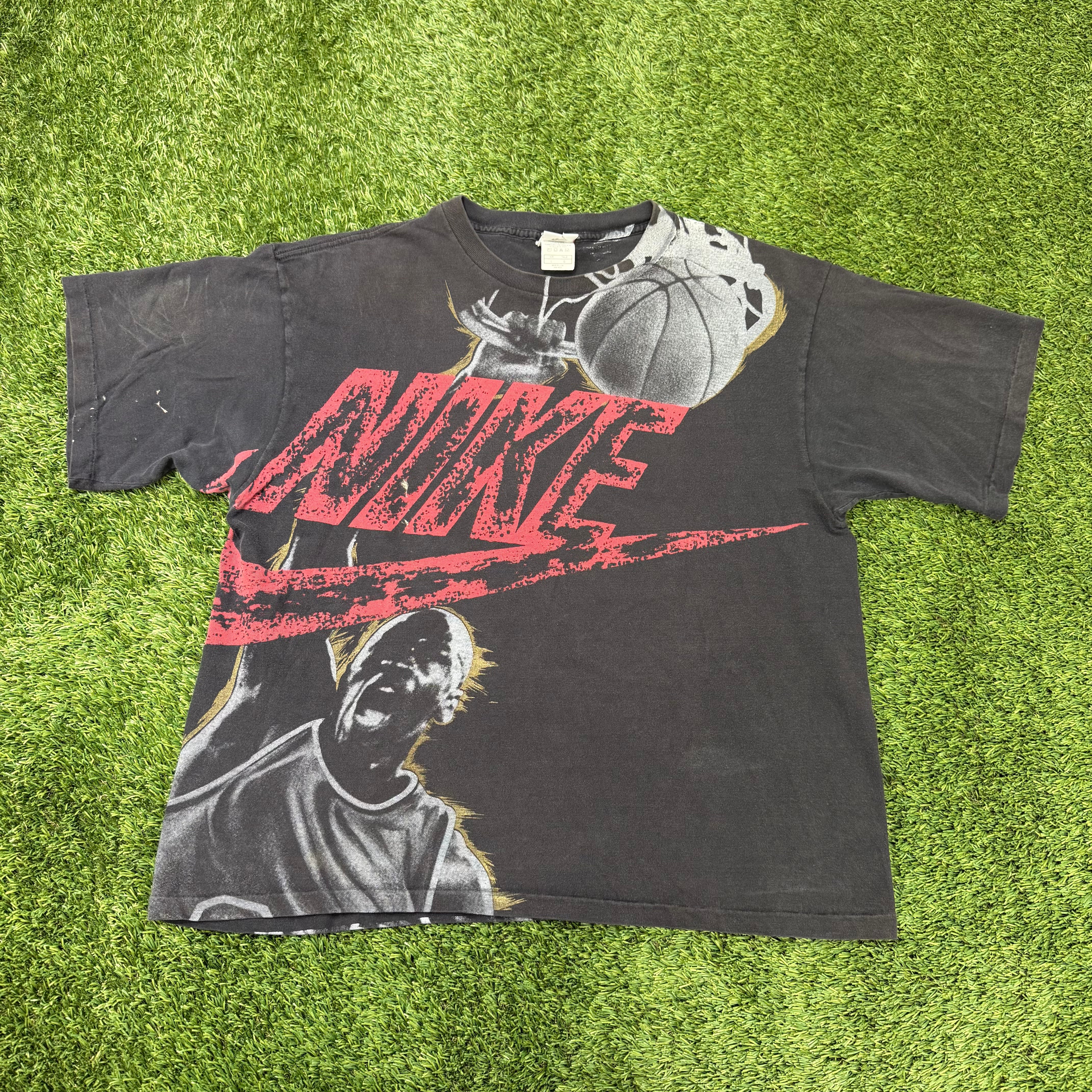 Nike Vintage Jordan Black Graphic T-shirt, L