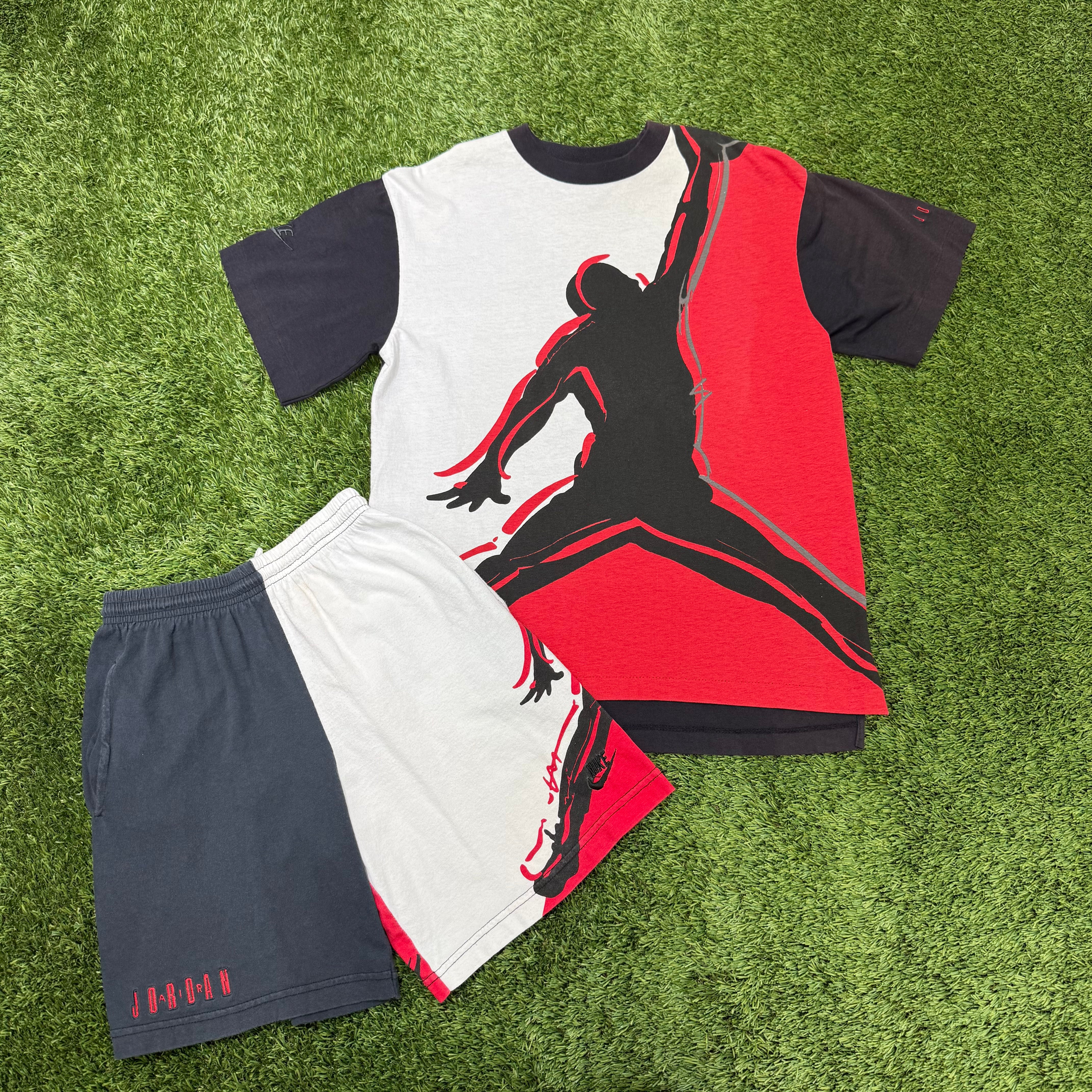 Nike Vintage Jordan Jumpman Shirt and Shorts Set, S