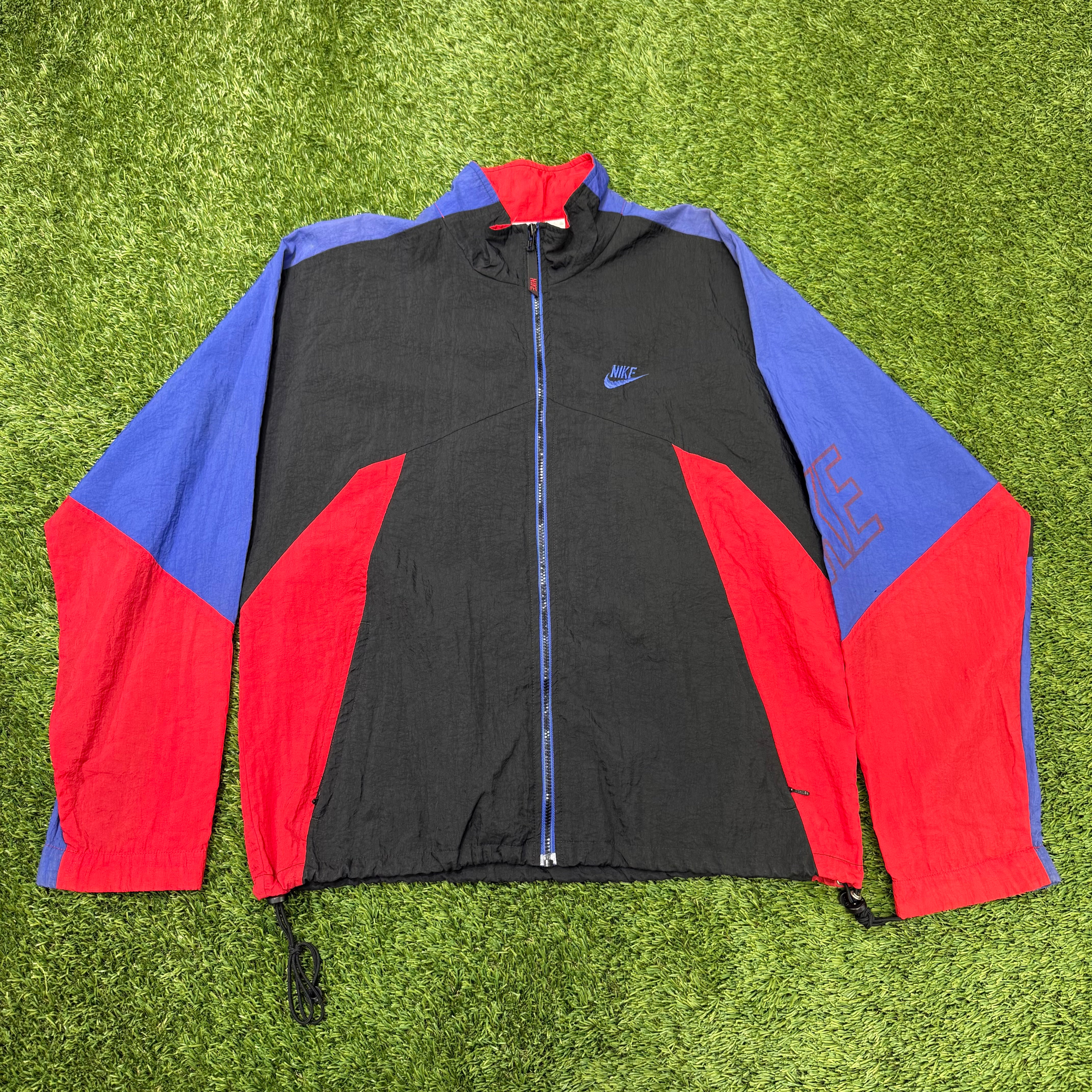 Nike Vintage Red, Black, Purple Windbreaker, L