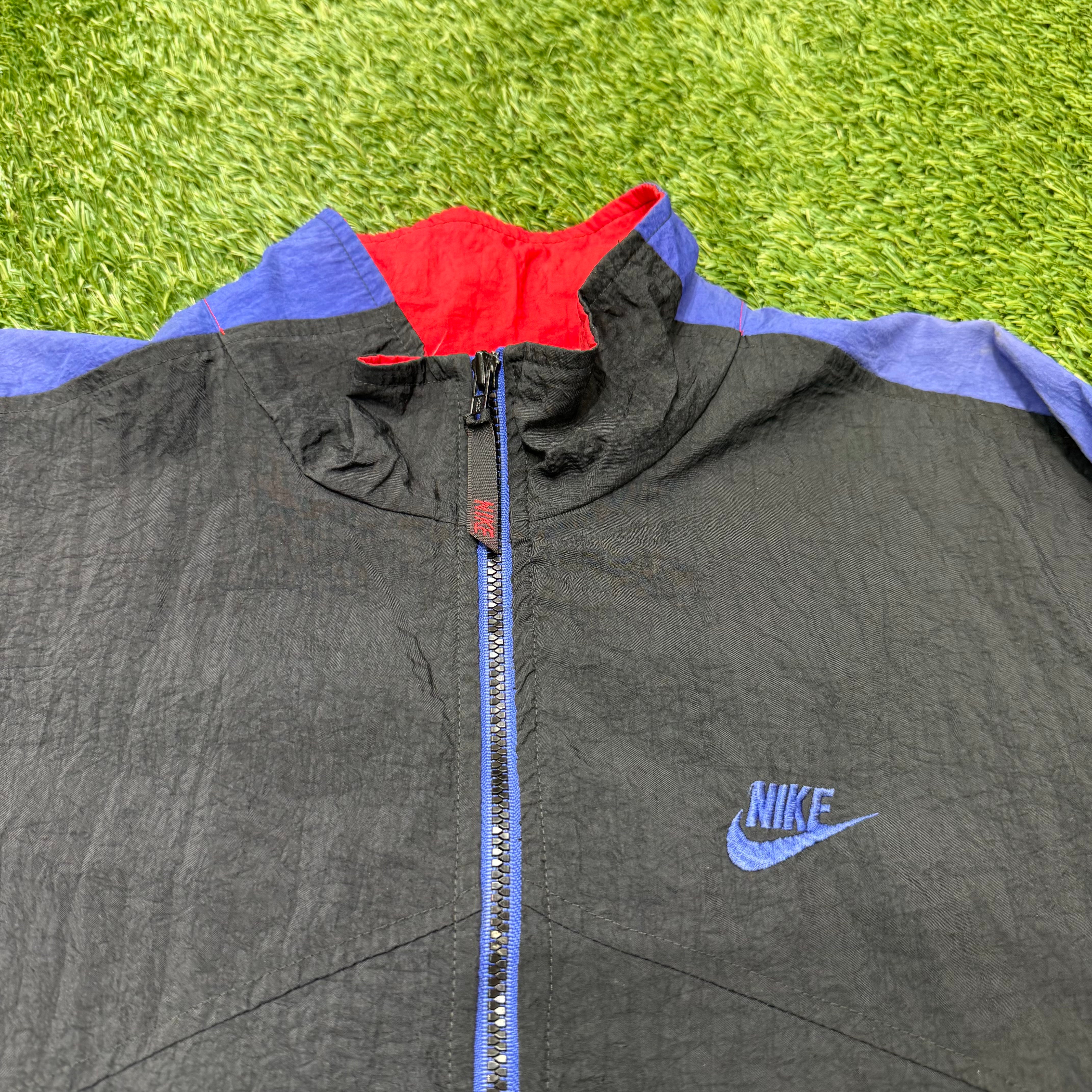 Nike Vintage Red, Black, Purple Windbreaker, L