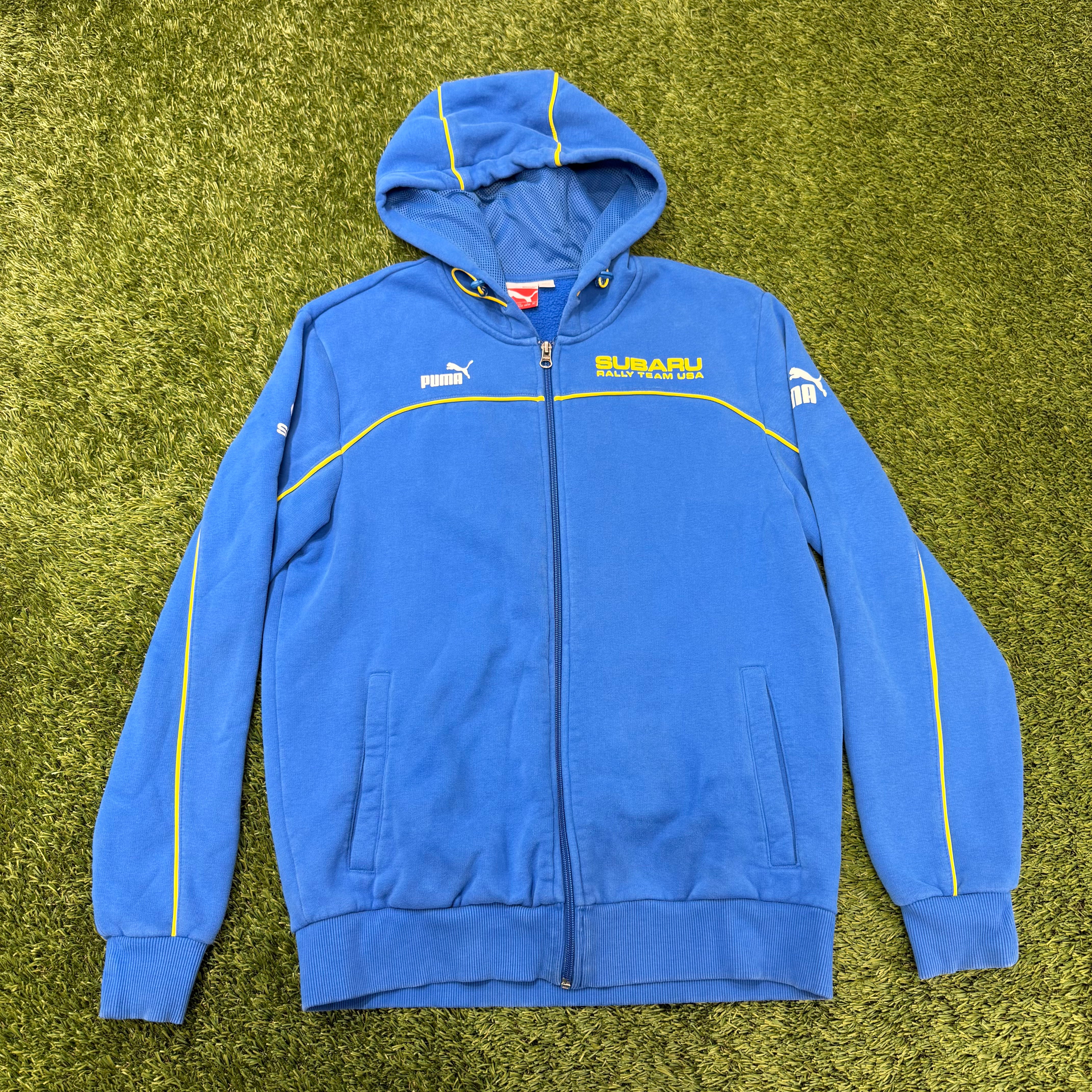 Vintage Subaru x Puma Rally Cross Team Zip Up, Blue