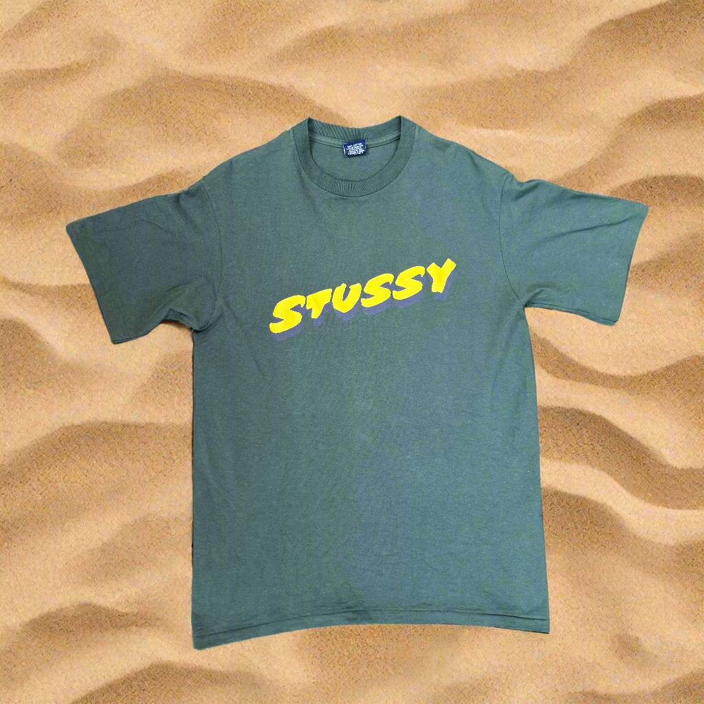 Vintage Stussy Graphic T-shirt 90's Single Stich