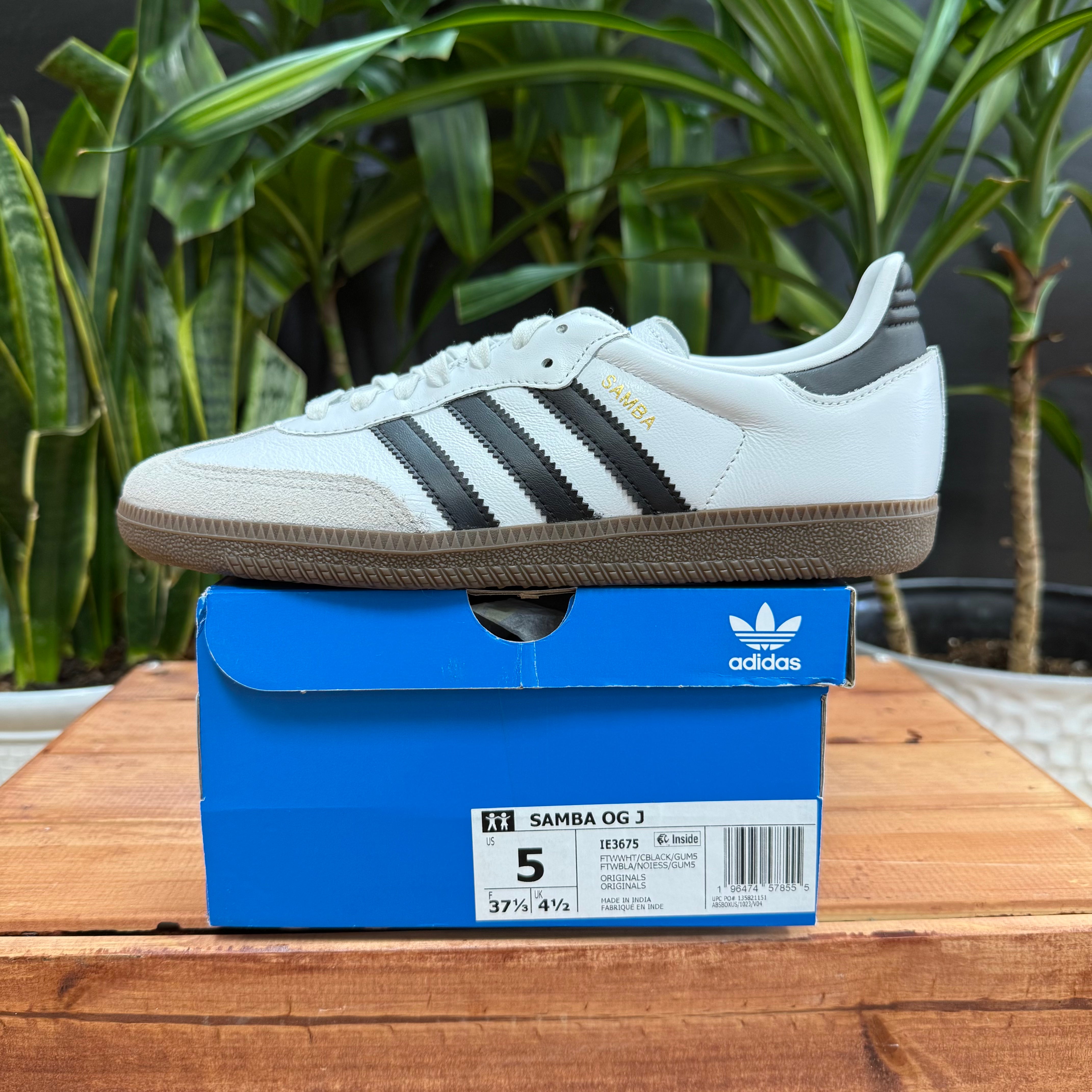 Adidas Samba OG Cloud White Core Black. Mens 5, W6.5