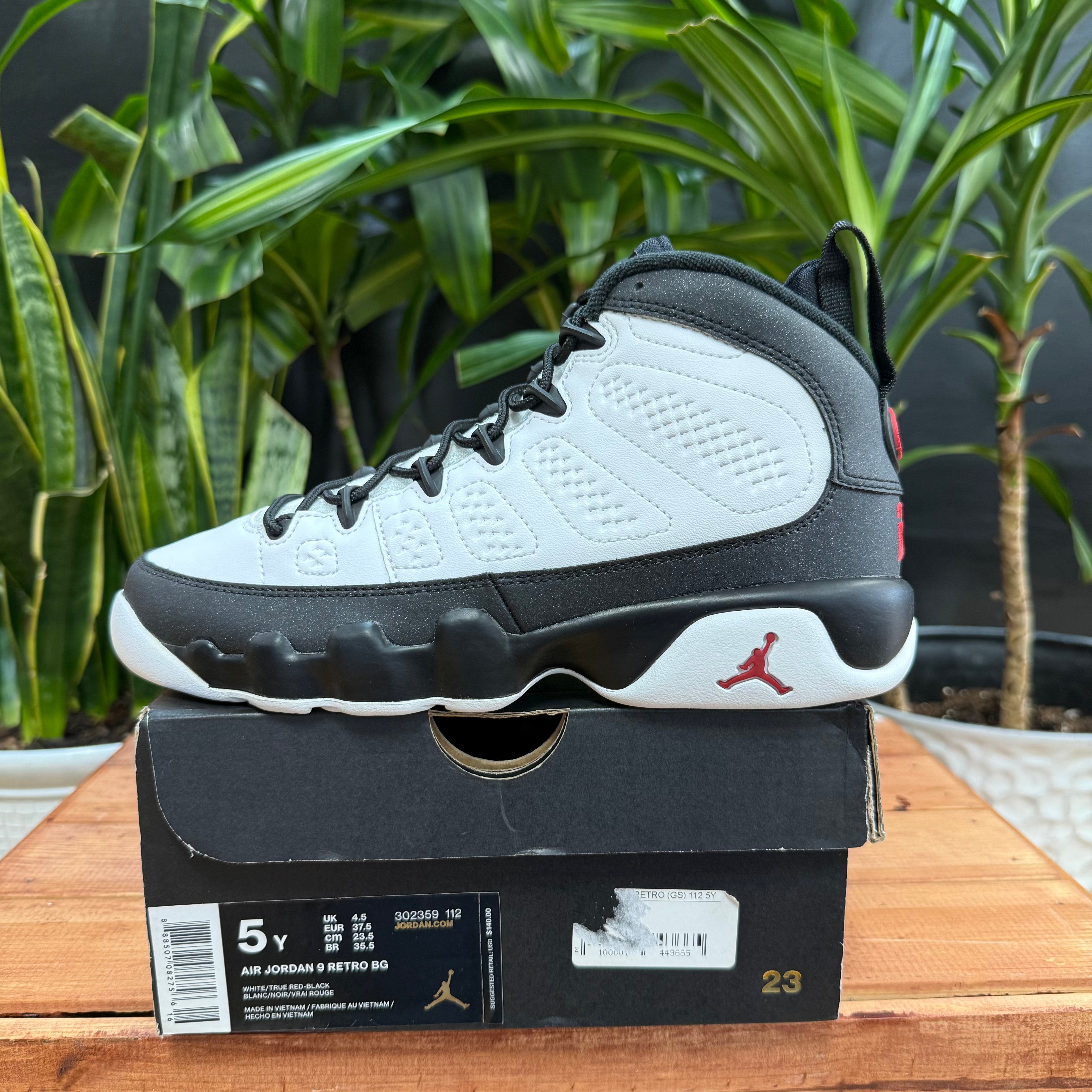 Nike Air Jordan 9 Space Jam Black/White, Mens 5, W6.5