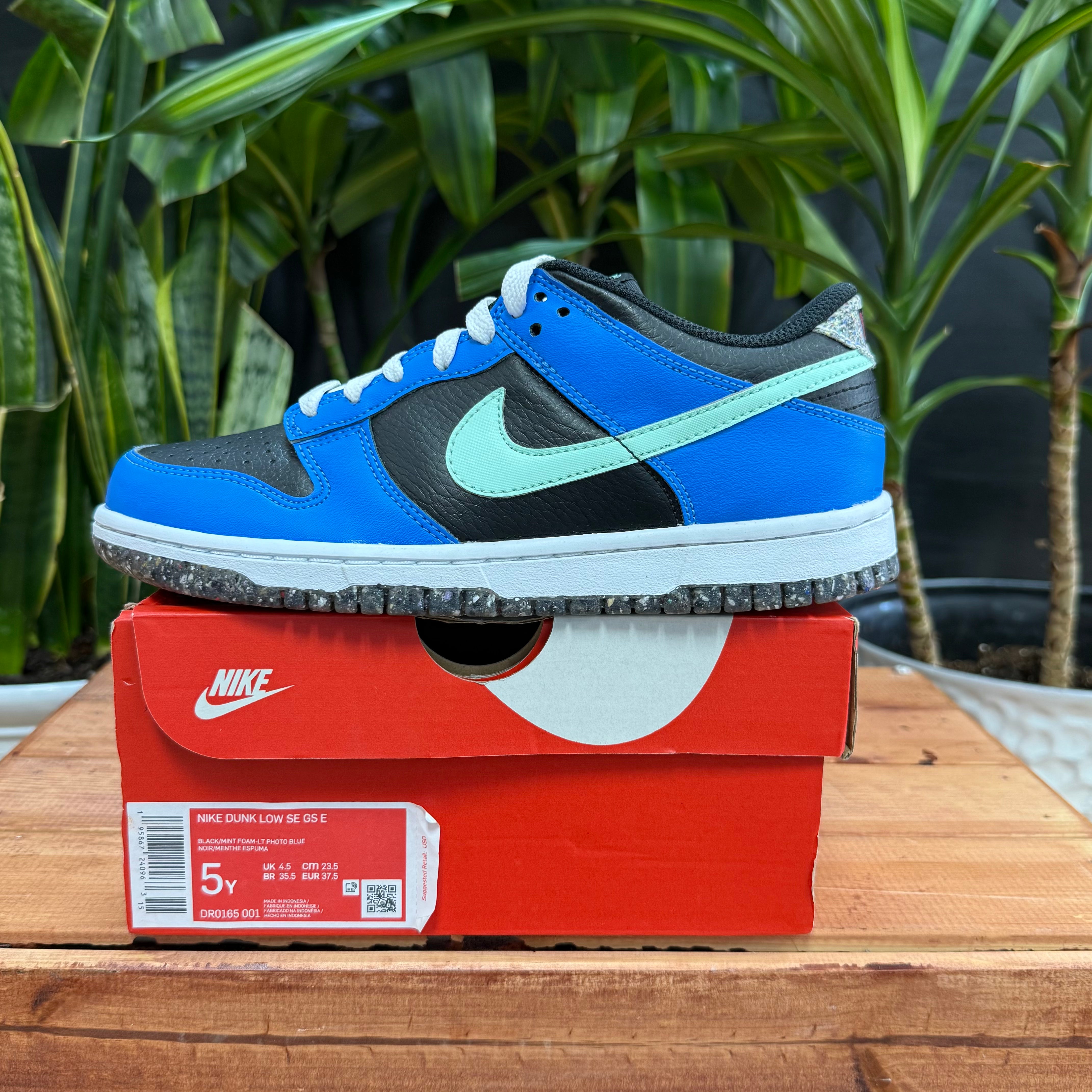 Nike Dunk Low Crater Blue Black, Mens 5, W6.5