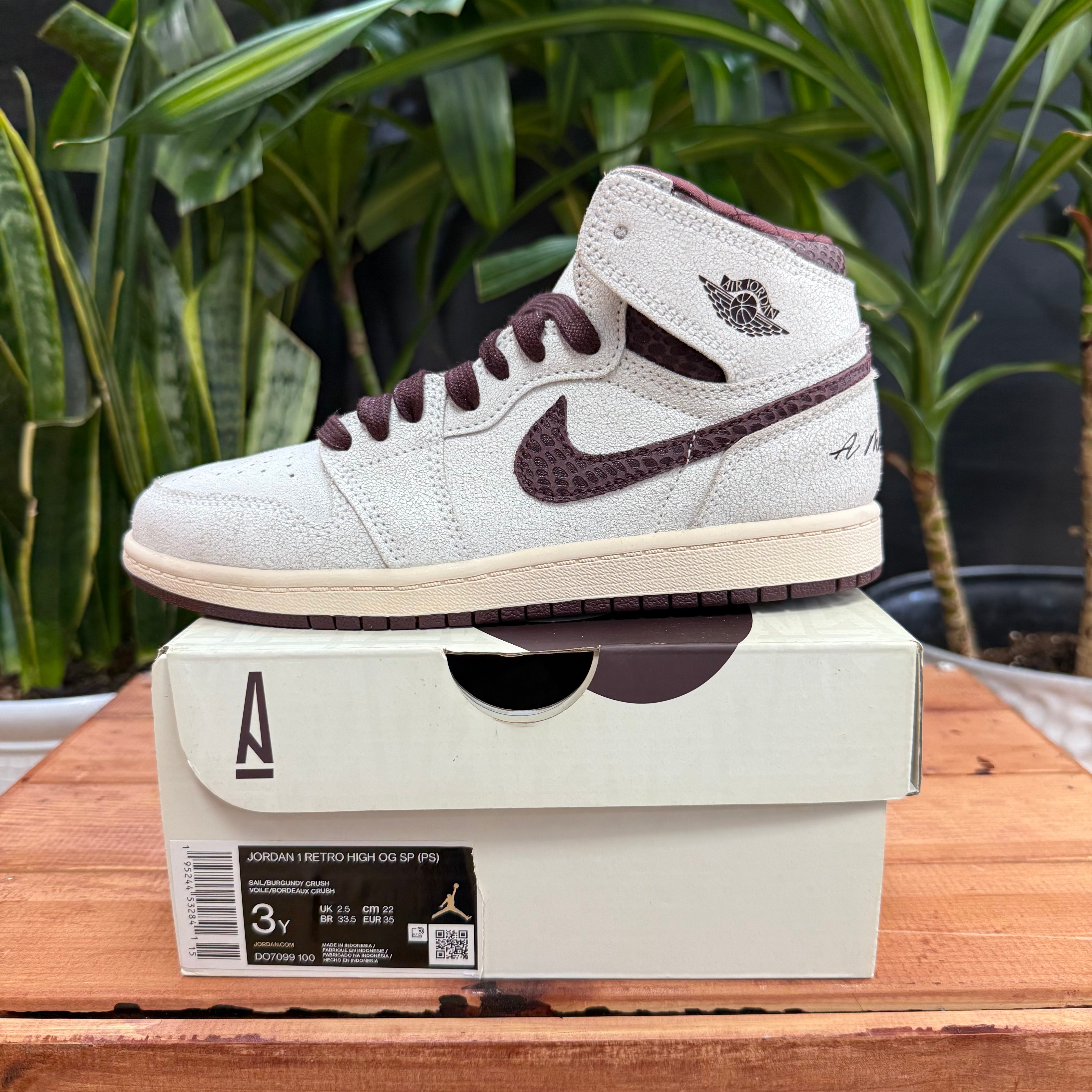 Air Jordan 1 Retro High OG x A Ma Maniere, Mens 3, W4.5