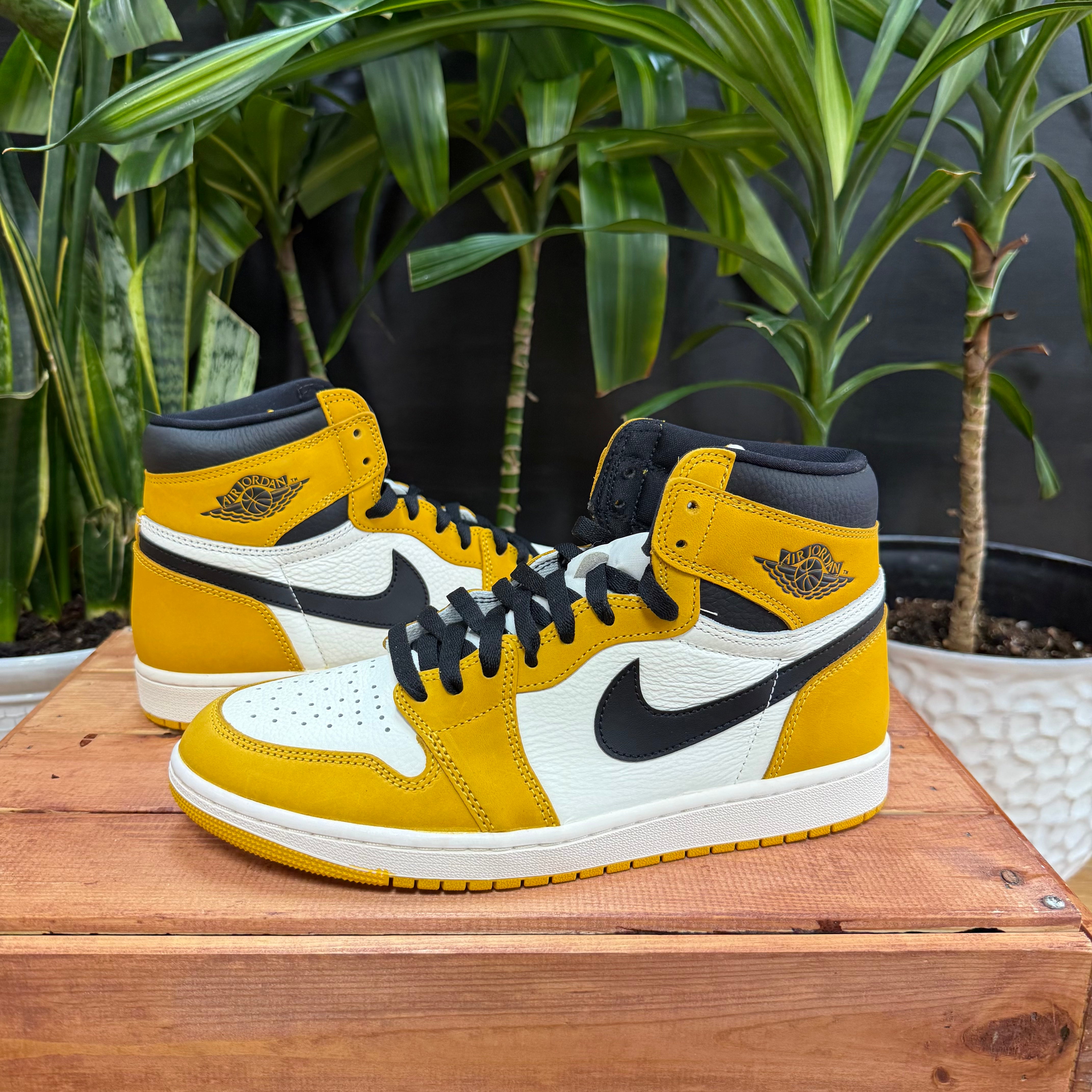 Air Jordan 1 Retro High OG in the "Yellow Ochre", Mens 10, W11.5