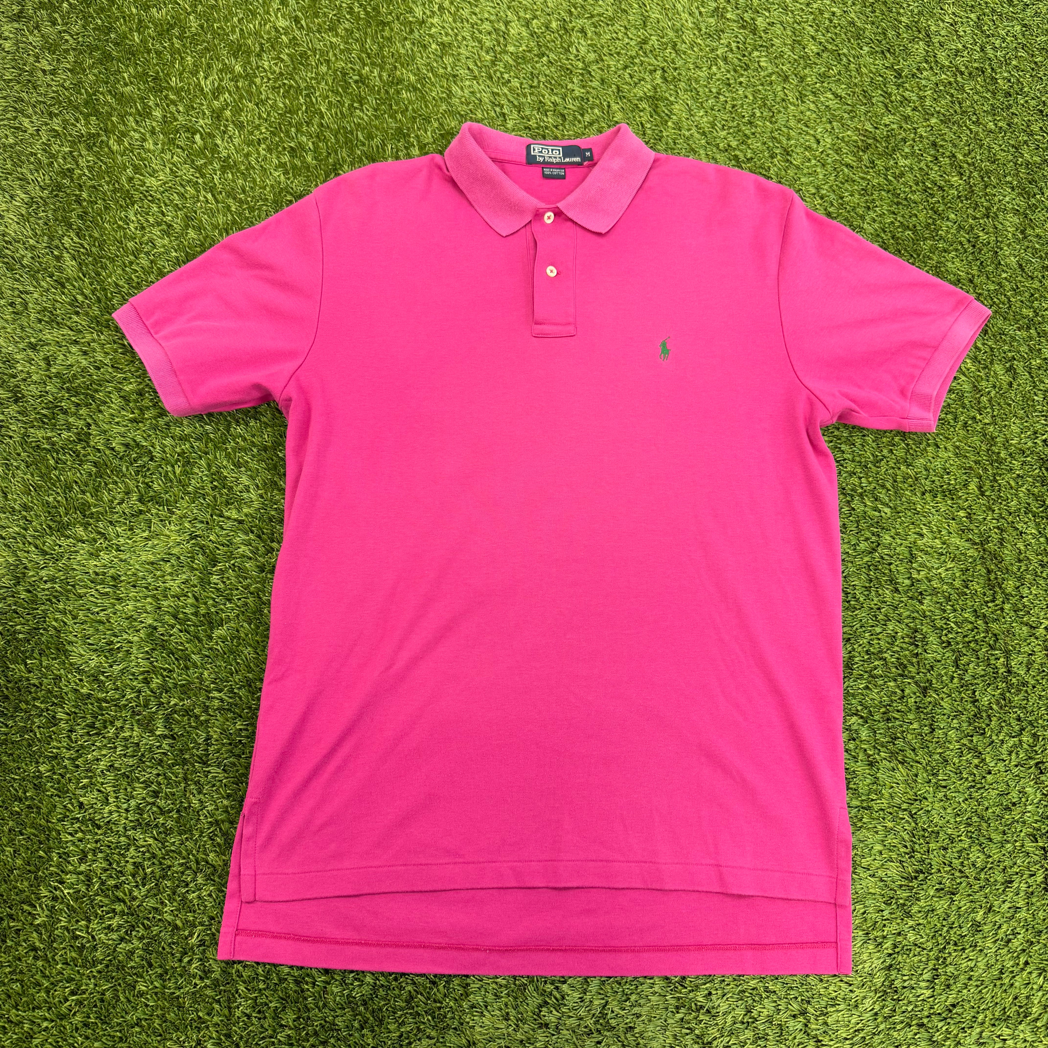 Vintage Polo Ralph Lauren Magenta Short Sleeve Polo, M