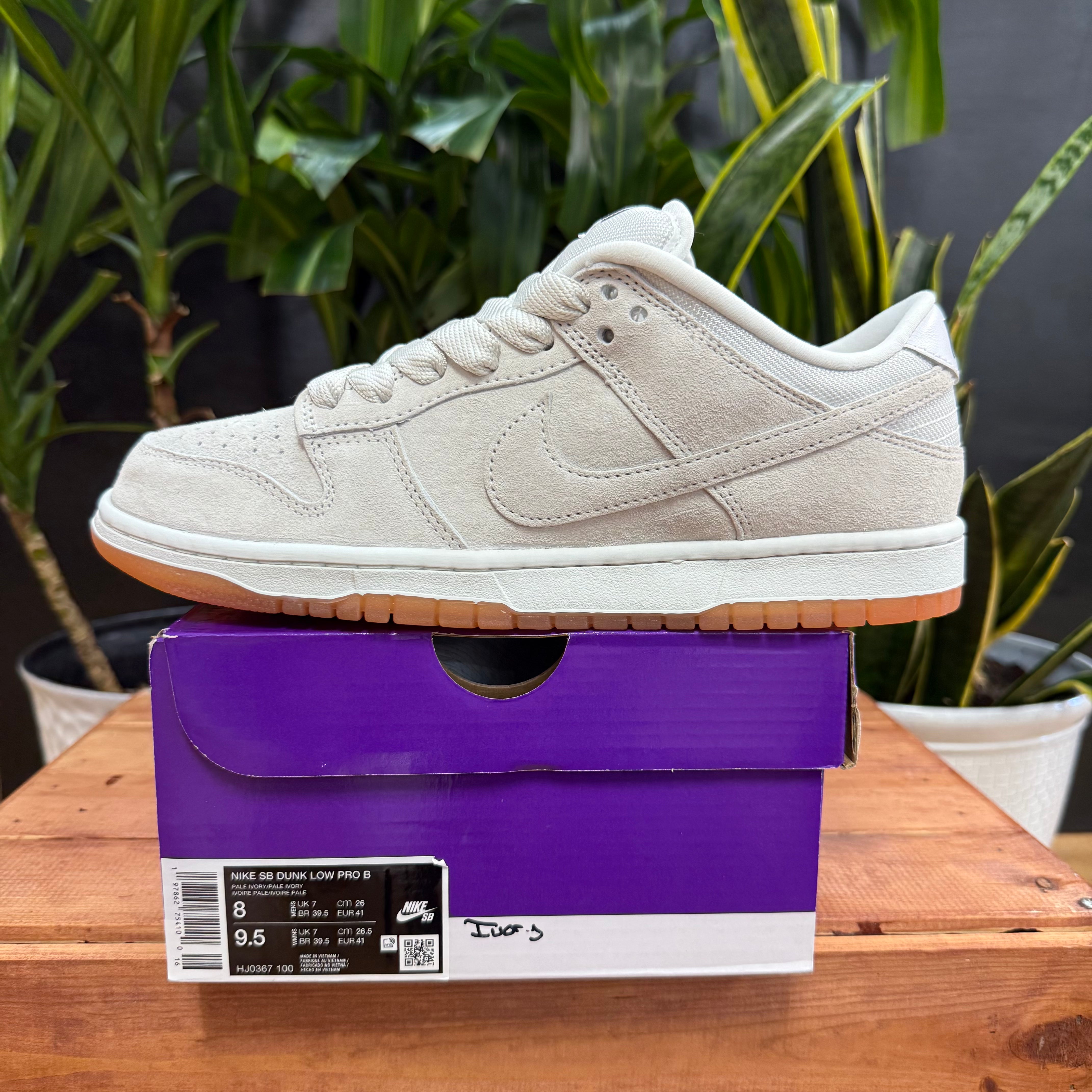 Nike Dunk Low SB Pro B 'Pale Ivory', Mens 8, W9.5