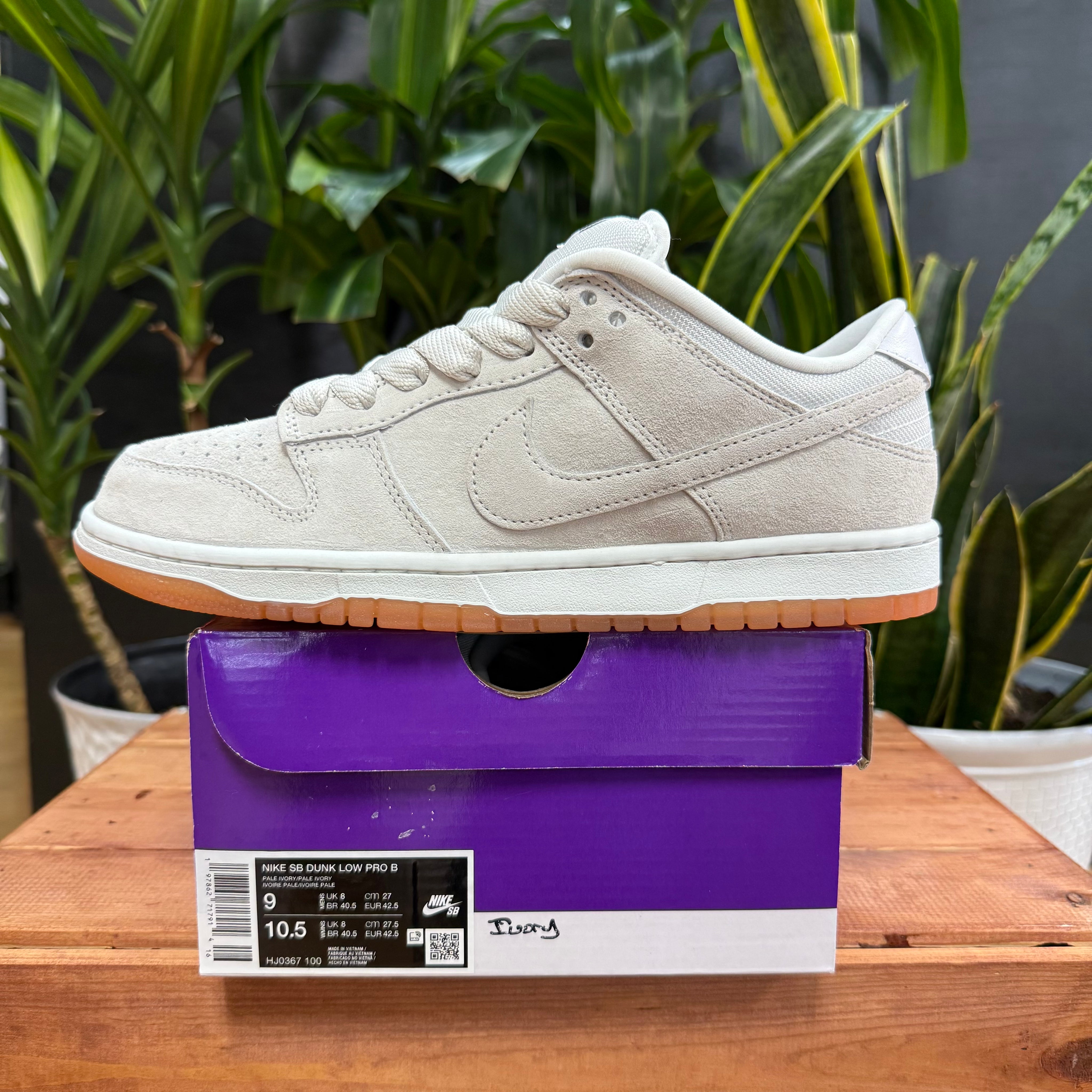 Nike Dunk Low SB Pro B 'Pale Ivory', Mens 9, W10.5