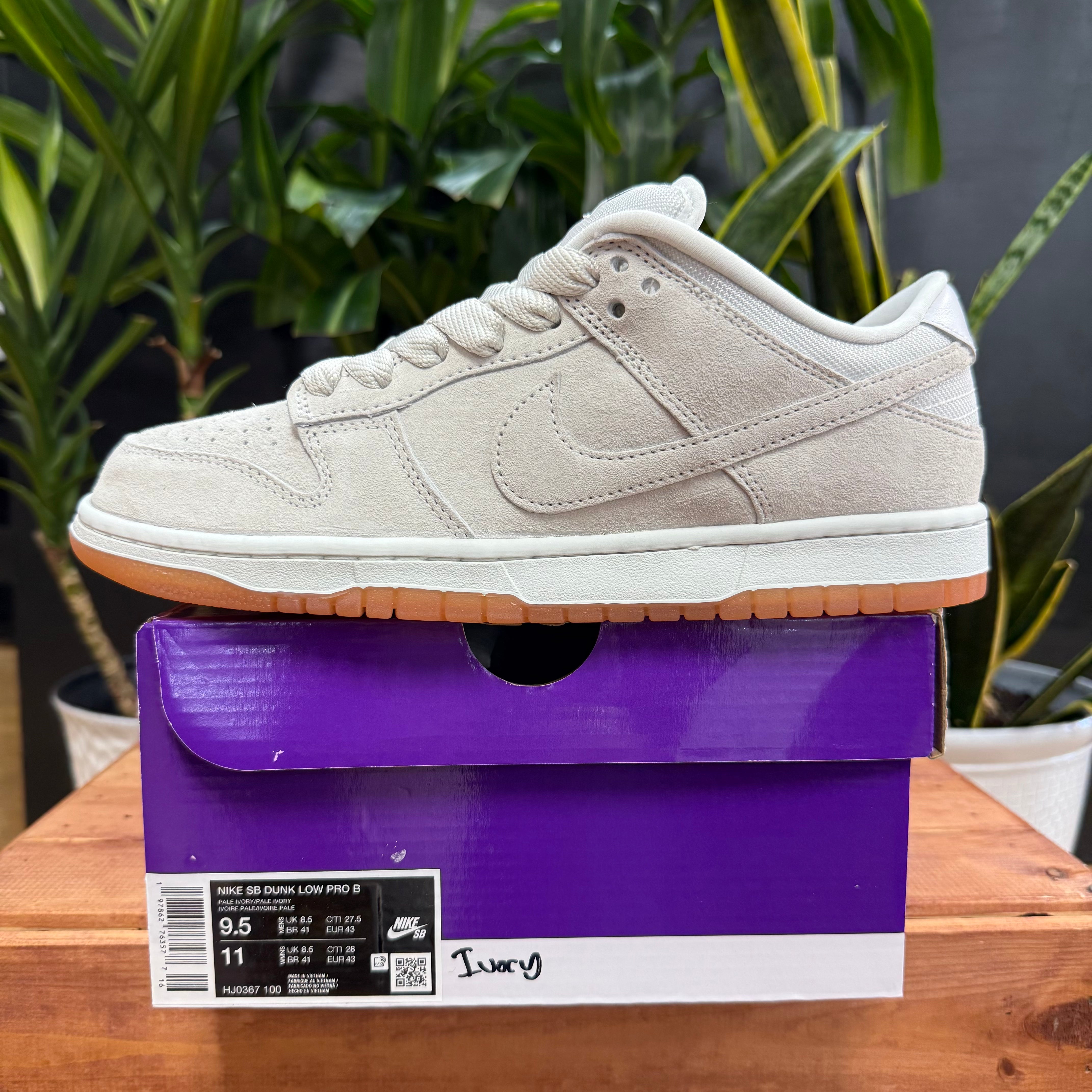 Nike Dunk Low SB Pro B 'Pale Ivory', Mens 9.5, W11