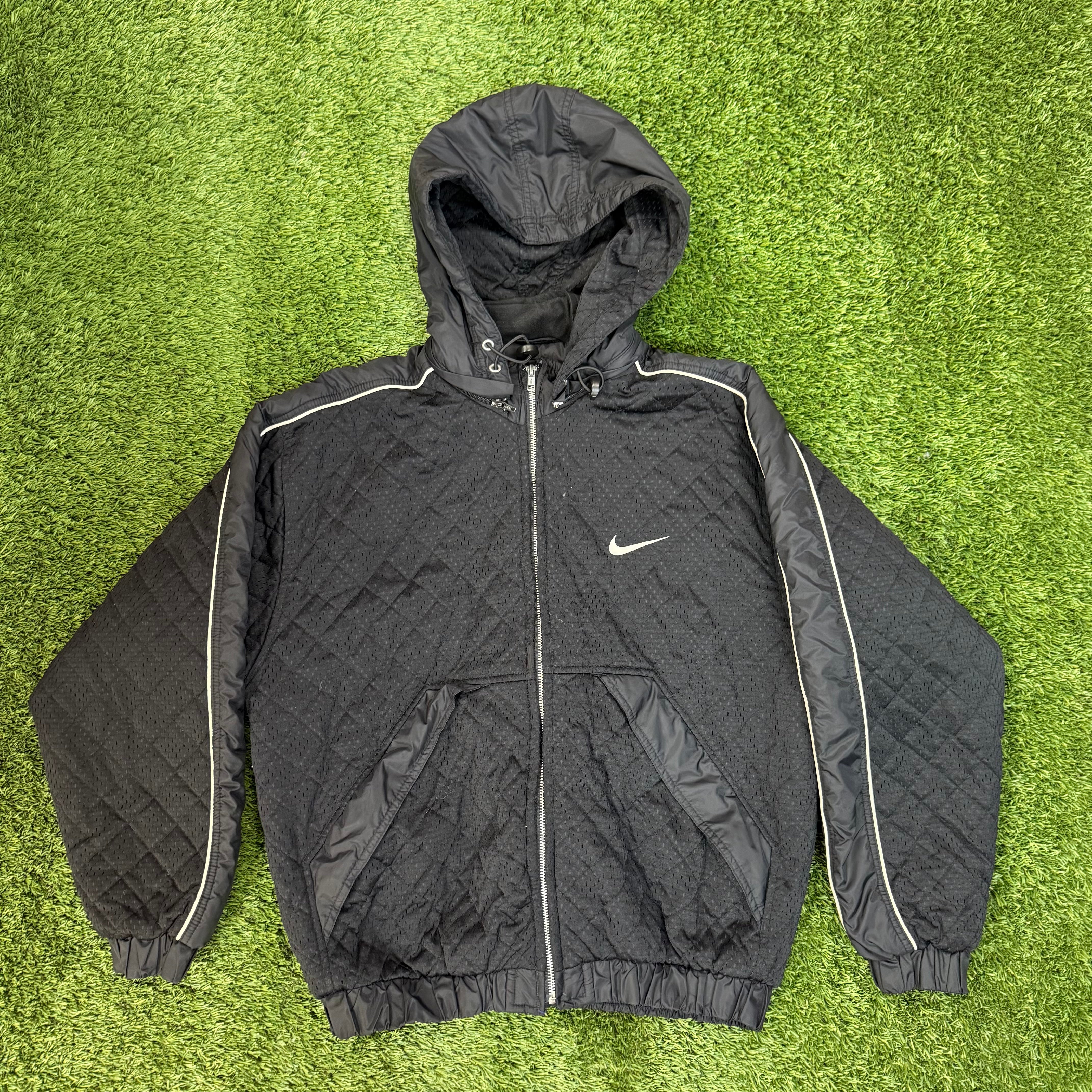 Nike Vintage Black Mesh Jacket, L