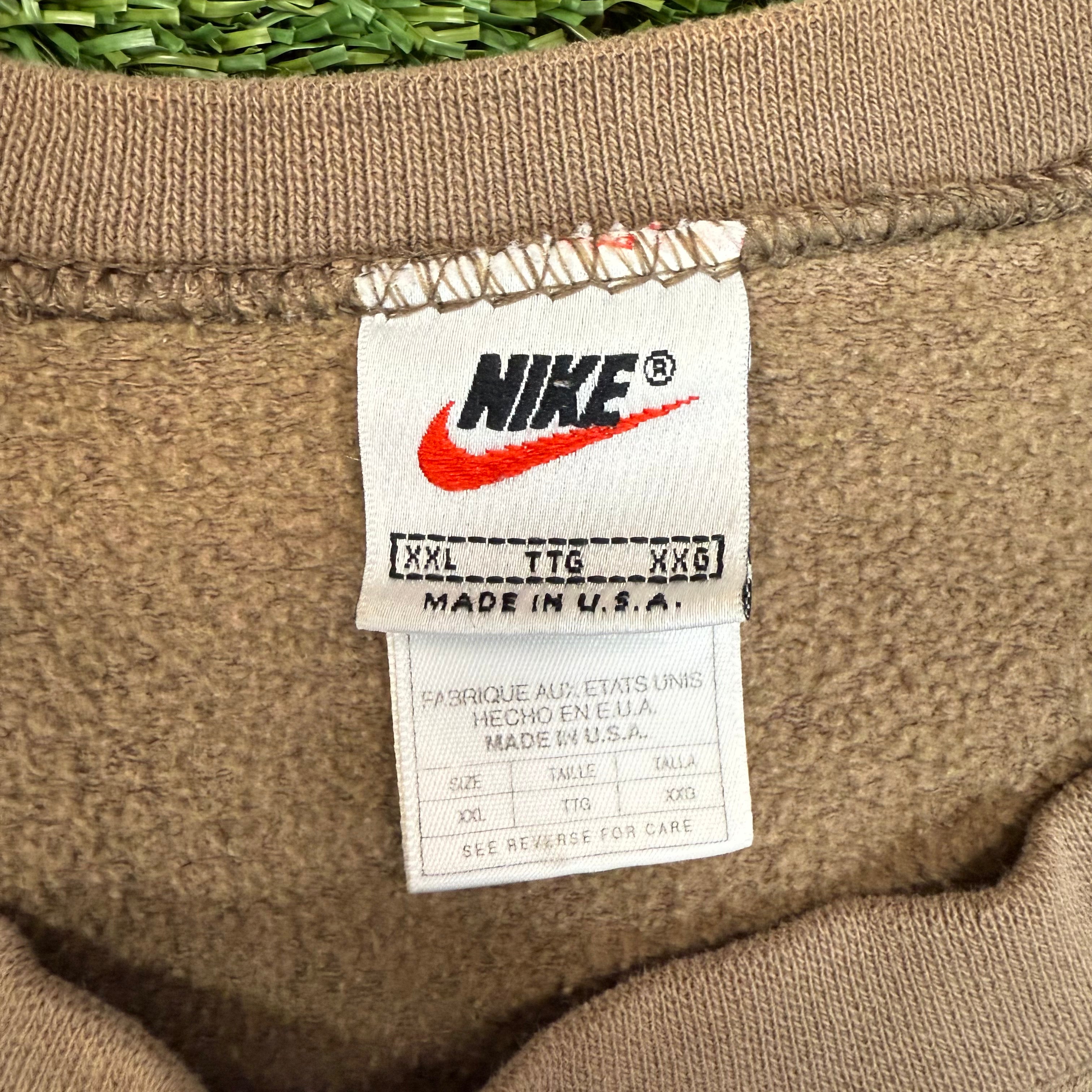 Nike Vintage Brown Crewneck, XXL