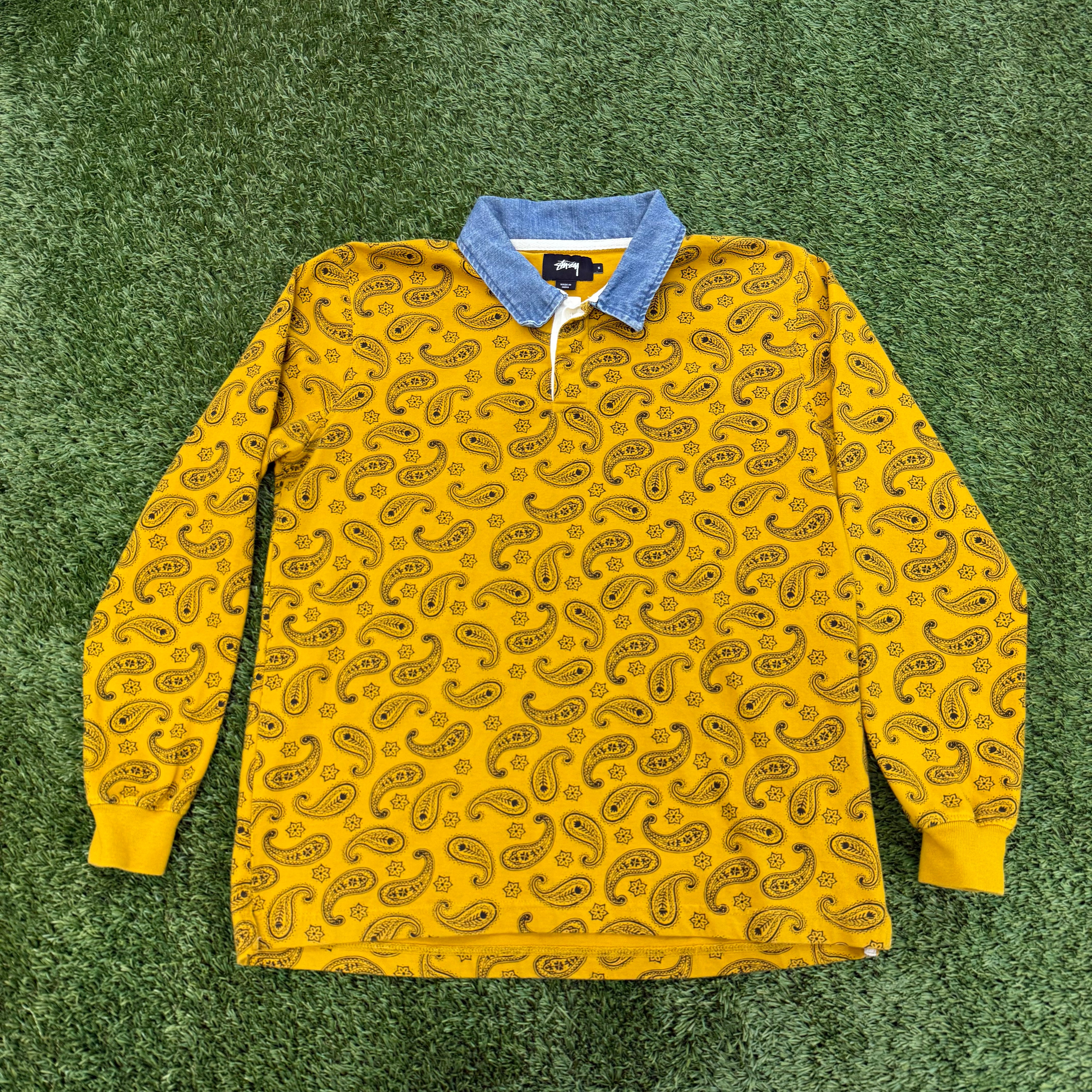 Vintage Stussy Paisley Print Long Sleeve