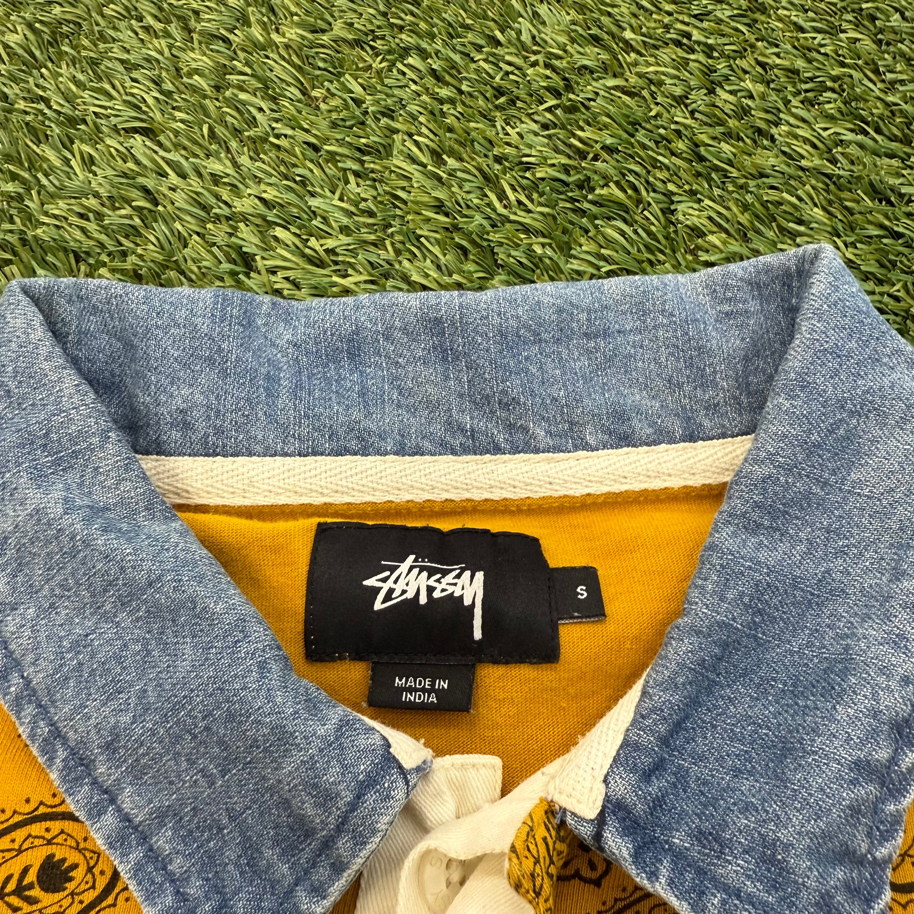 Vintage Stussy Paisley Print Long Sleeve