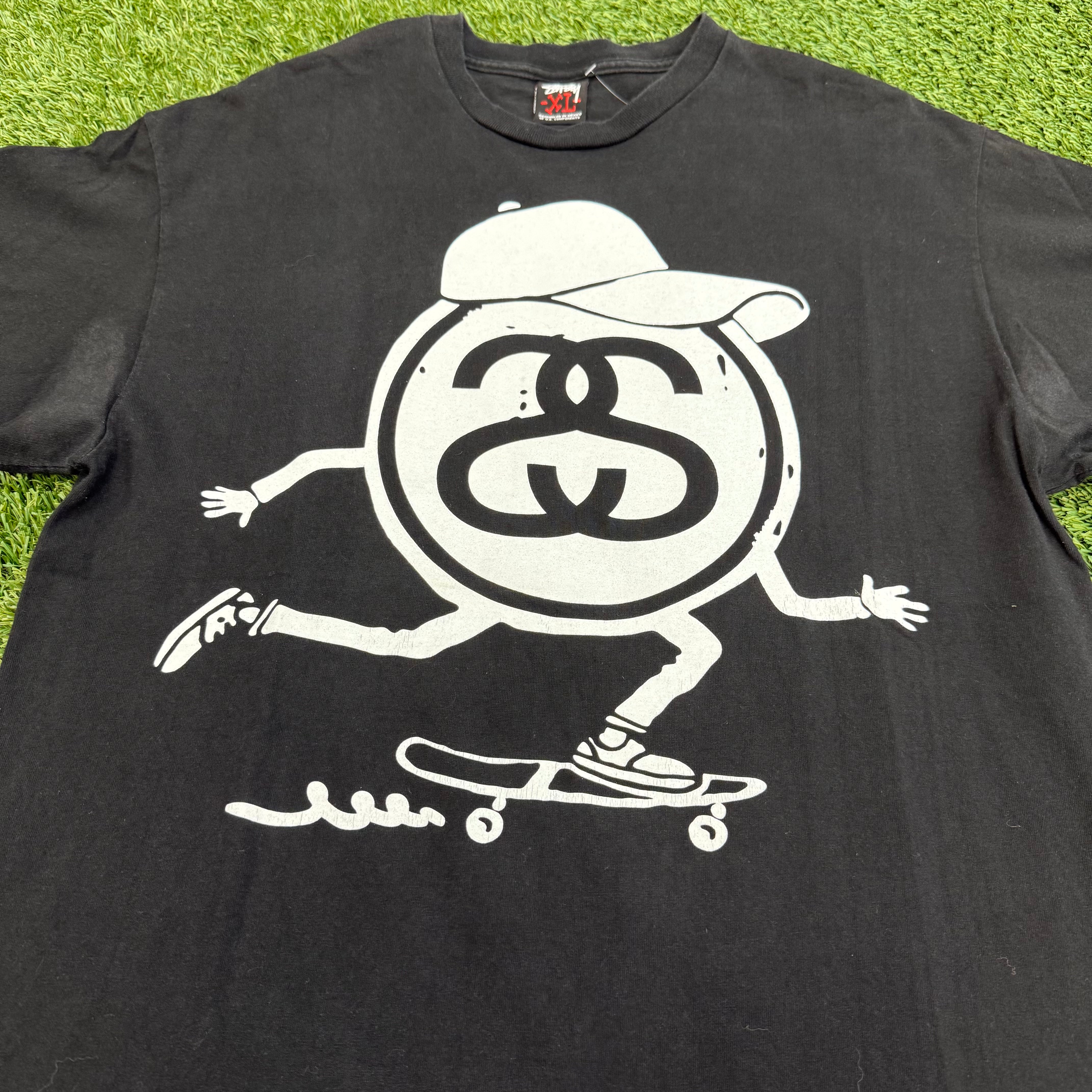 Vintage Stussy Skateboarding Graphic Shirt, XL