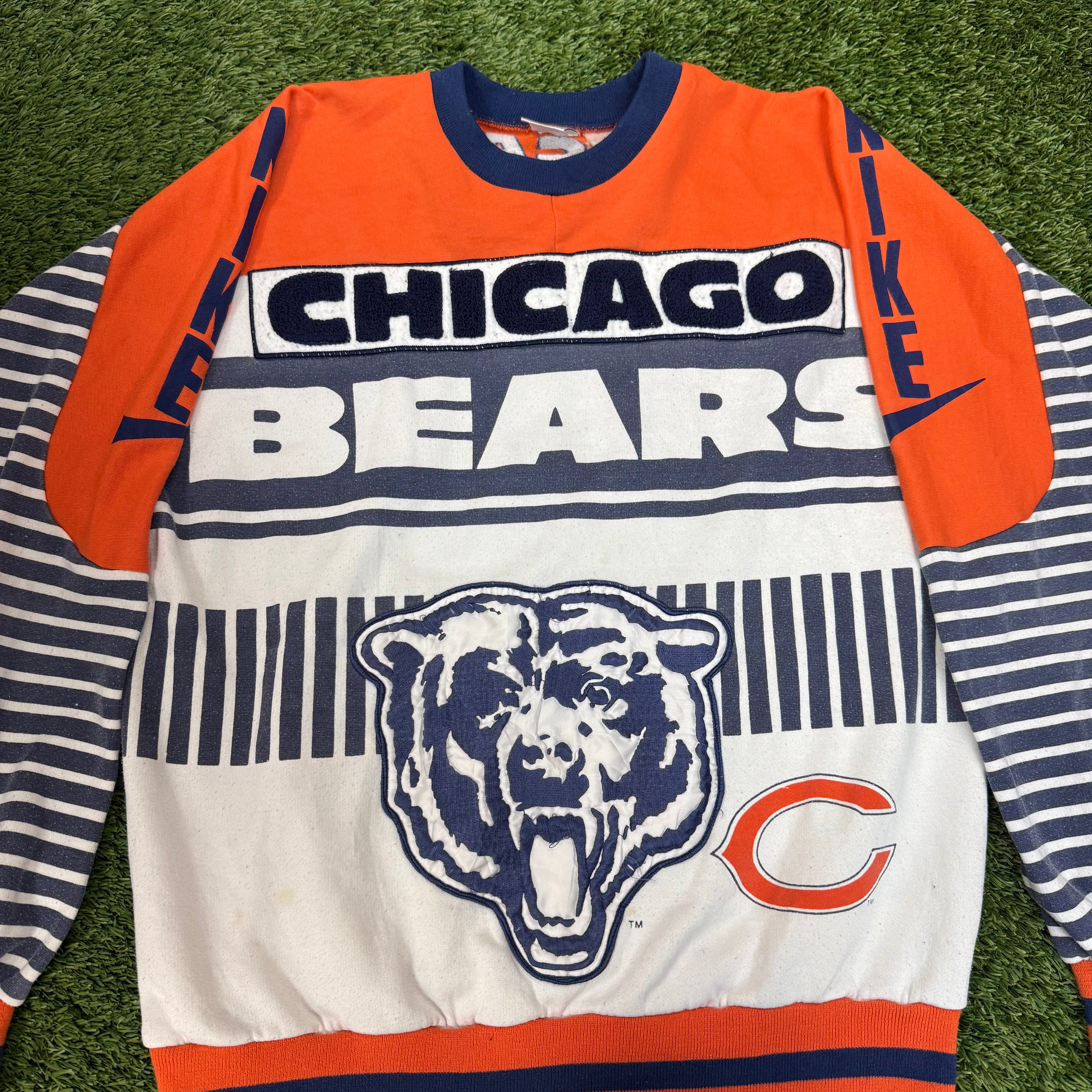 Nike Vintage 90’s Chicago Bears Crewneck AOP Michael Jordan