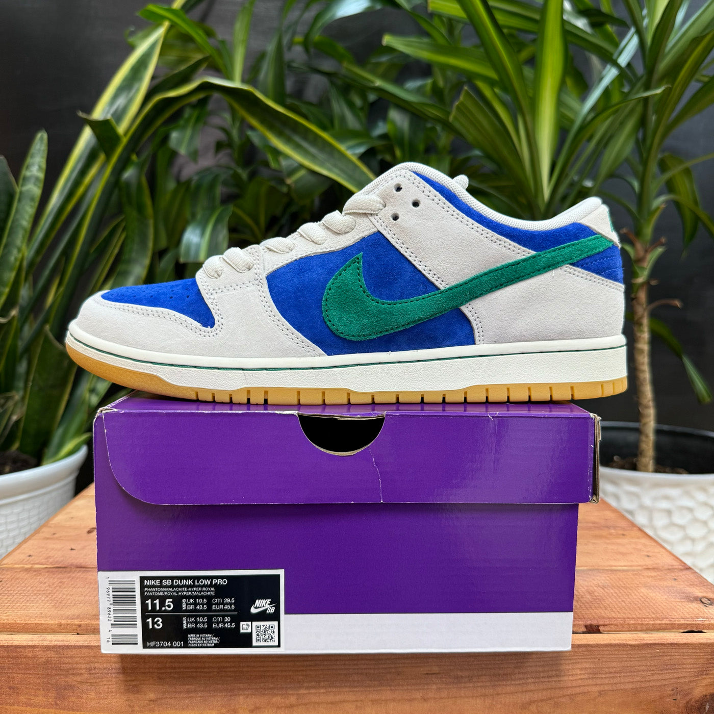 Nike SB Dunk Low Hyper Royal Malachite, Mens 11.5, W13