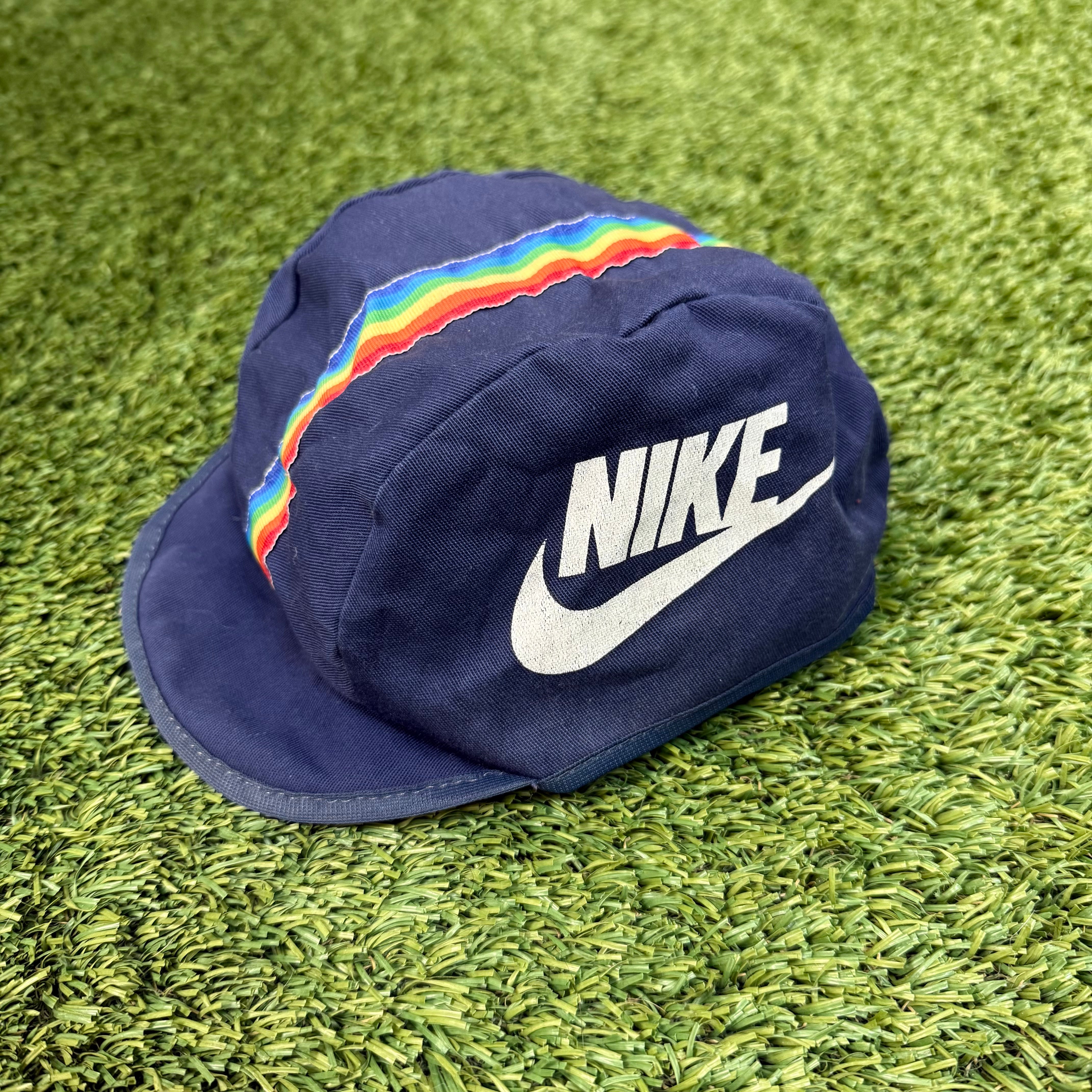 Nike Vintage 1980s Rainbow Cycling Cap