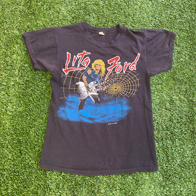 Lita Ford 1984 Tour T-Shirt Single Stitch, S