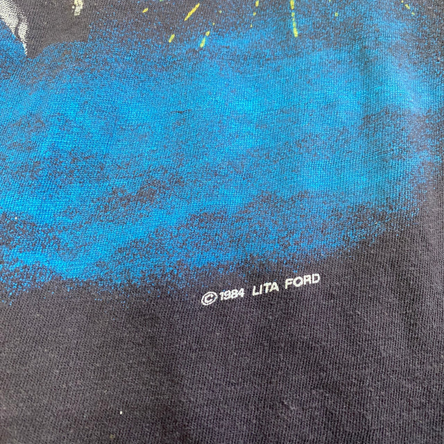 Lita Ford 1984 Tour T-Shirt Single Stitch, S