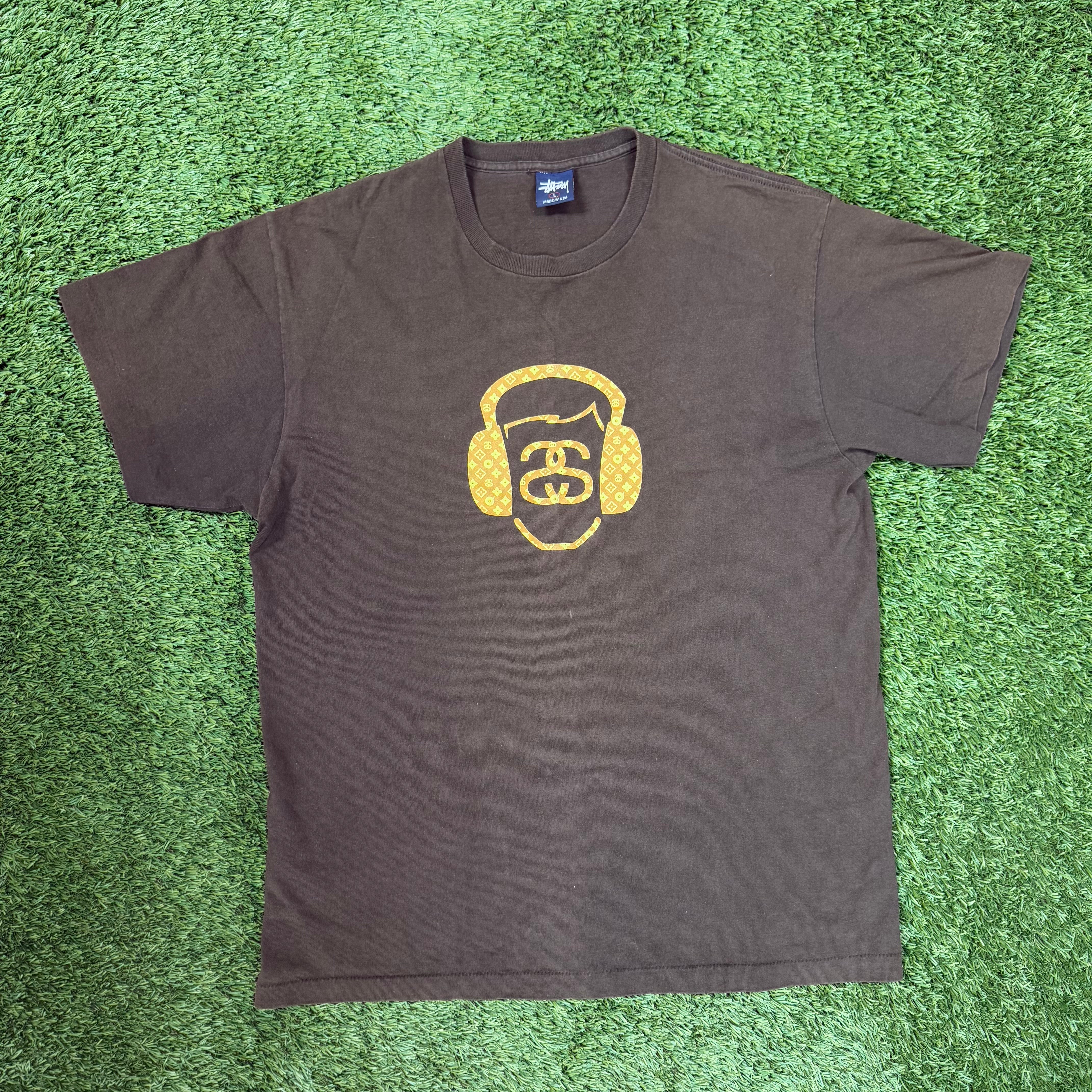 Vintage Stussy Louis Vuitton 90’s Made in USA Collaboration Graphic T Shirt