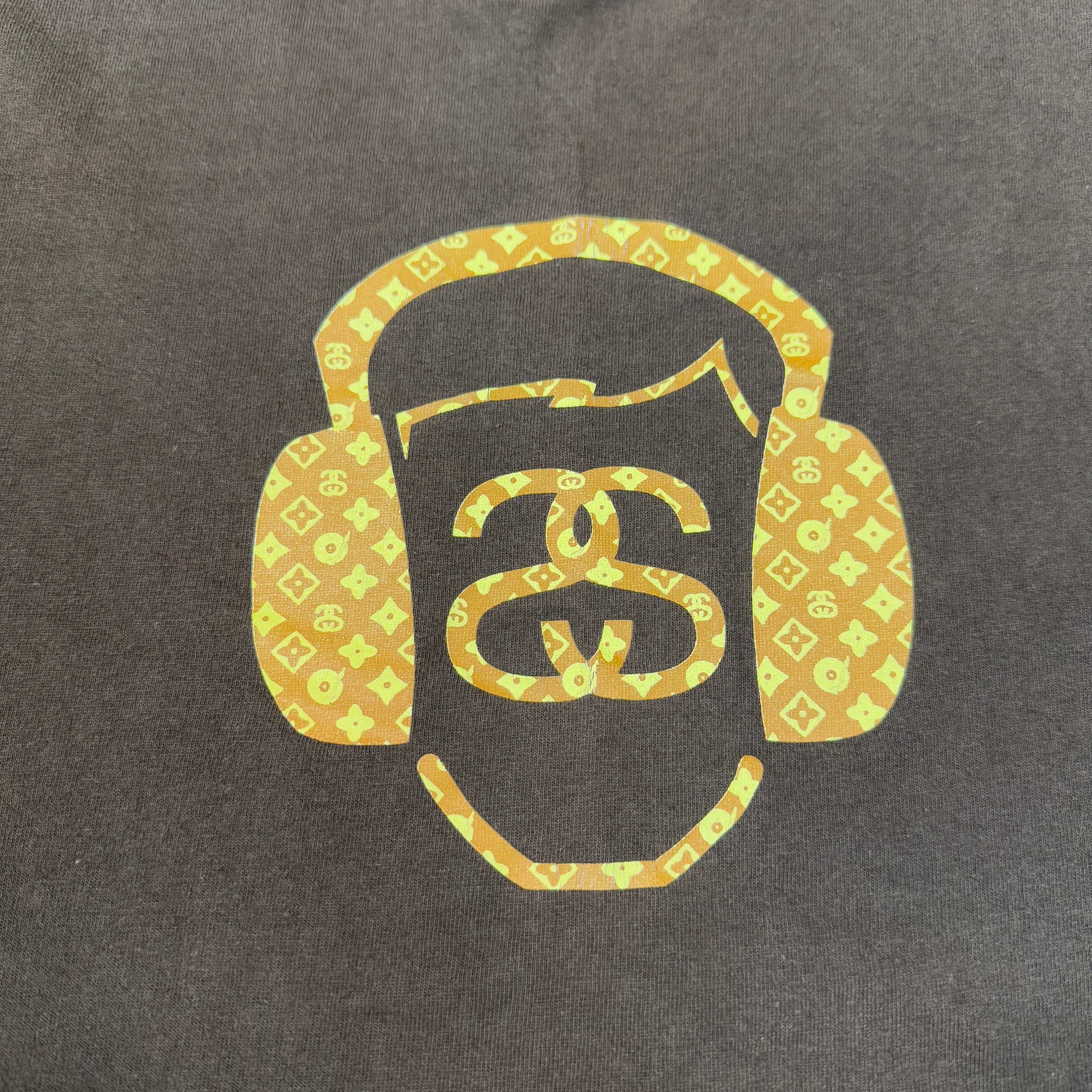 Vintage Stussy Louis Vuitton 90’s Made in USA Collaboration Graphic T Shirt