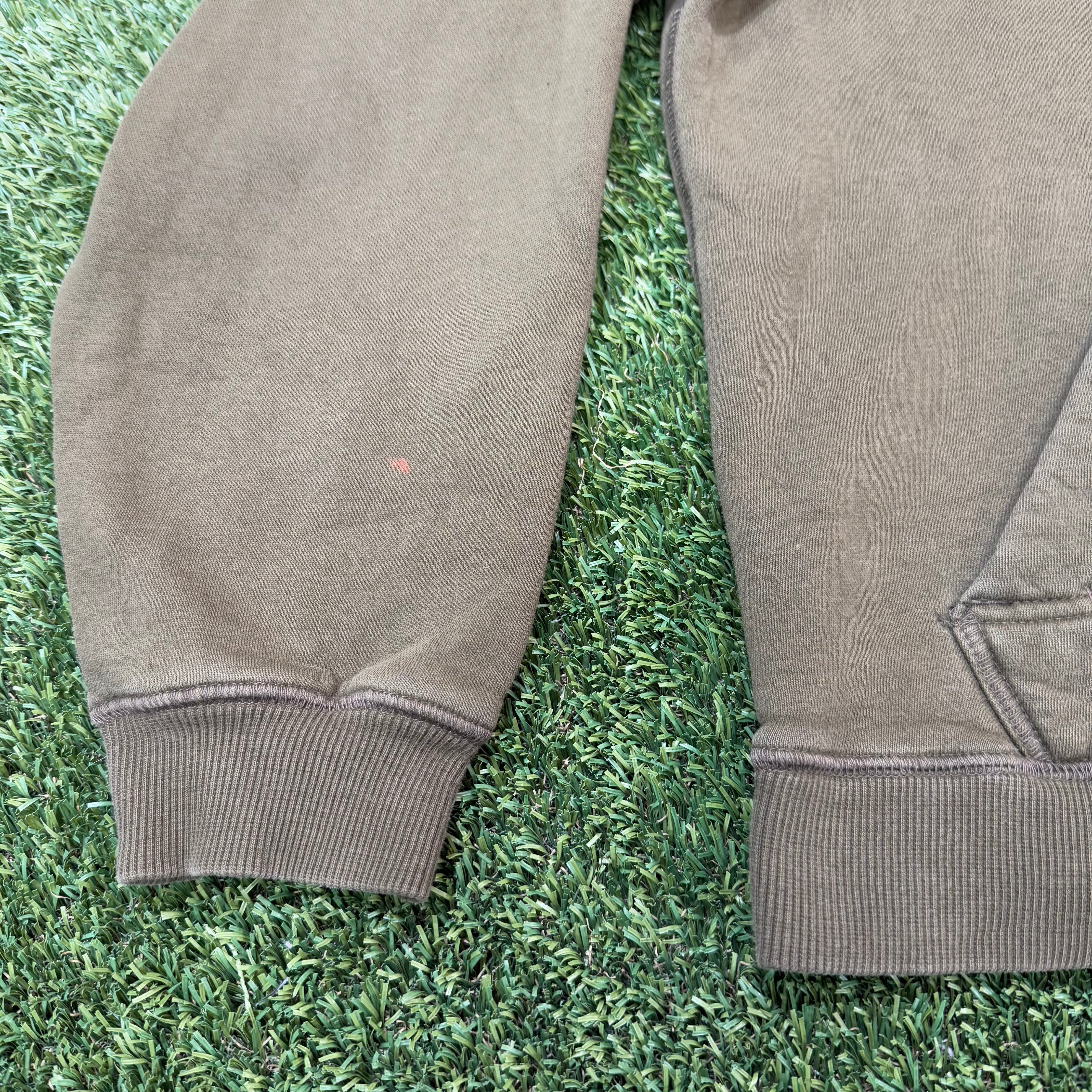 Nike Vintage Green and Gray Center Swoosh Hoodie, L