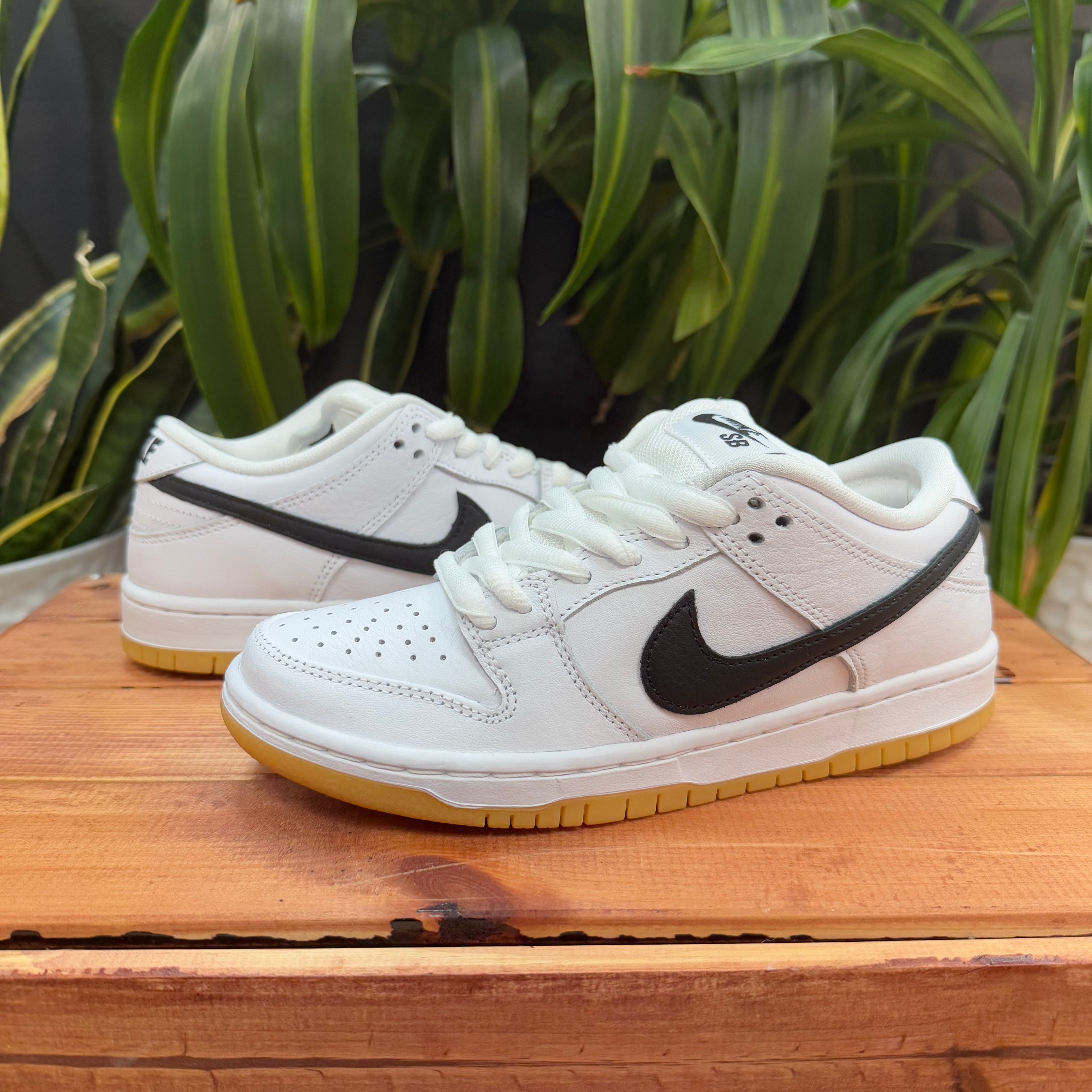 Nike SB Dunk Low White Gum, Mens 4, W5.5