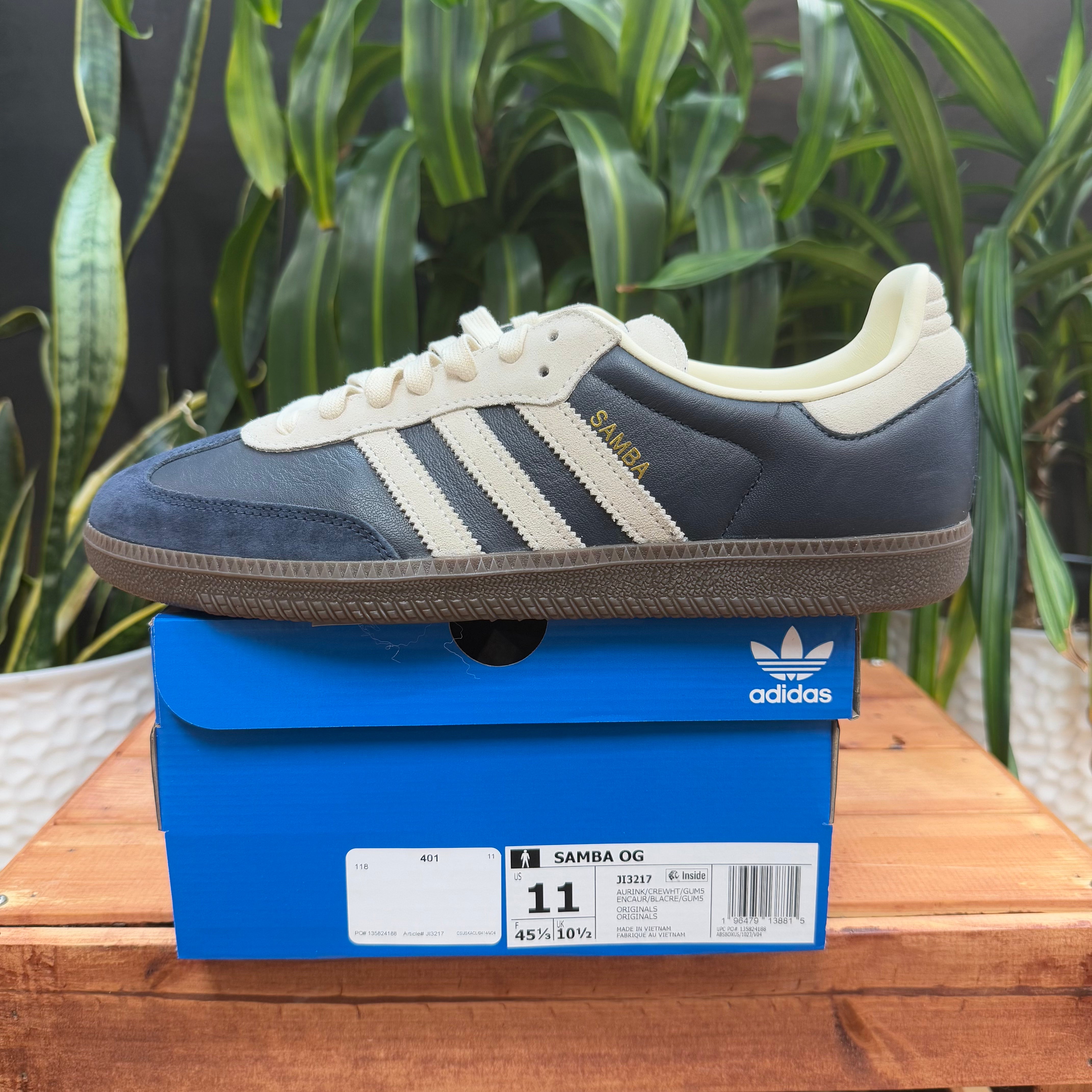 Adidas Samba OG Blue/Cream, Mens 11, W12.5