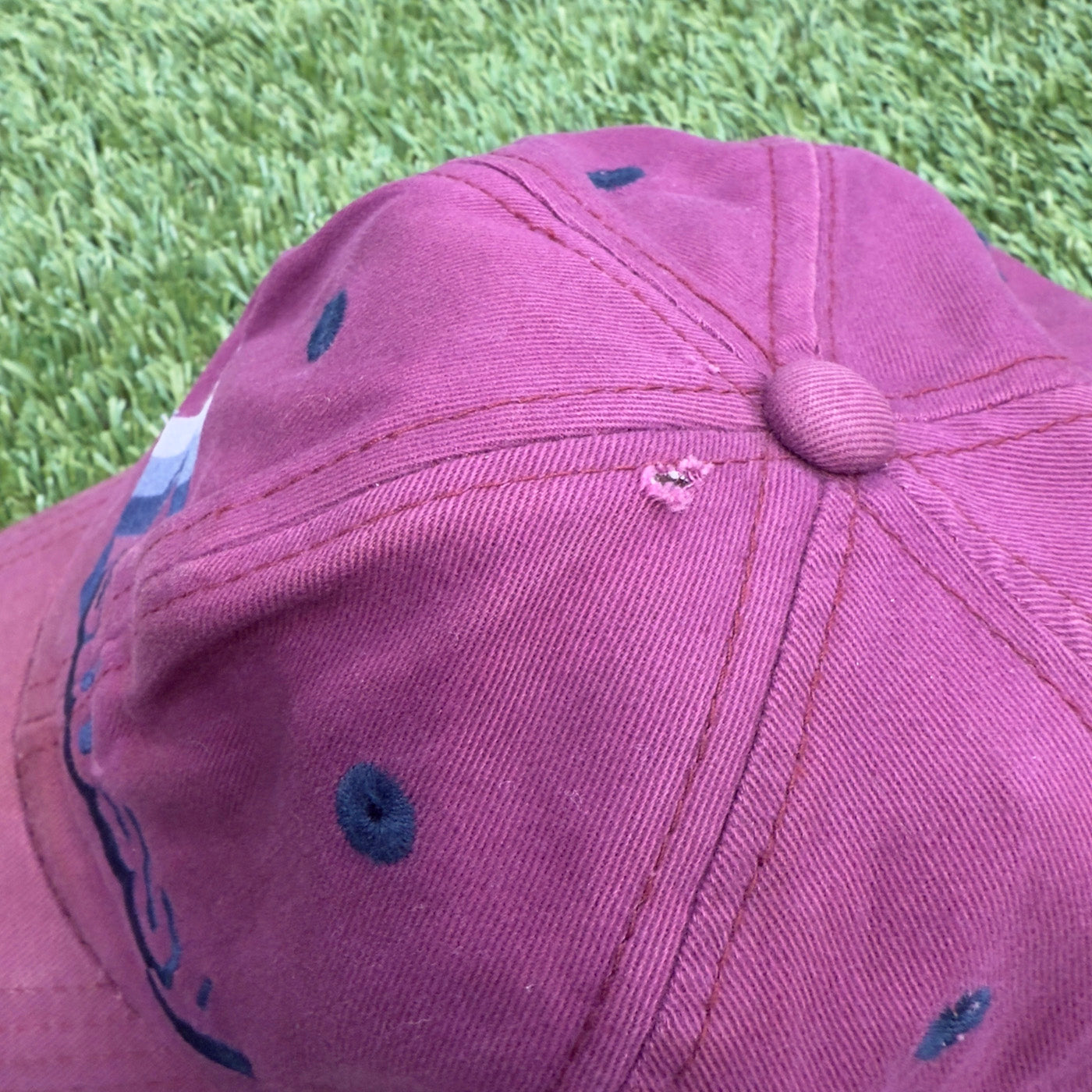 Vintage Stussy Maroon Snapback Hat