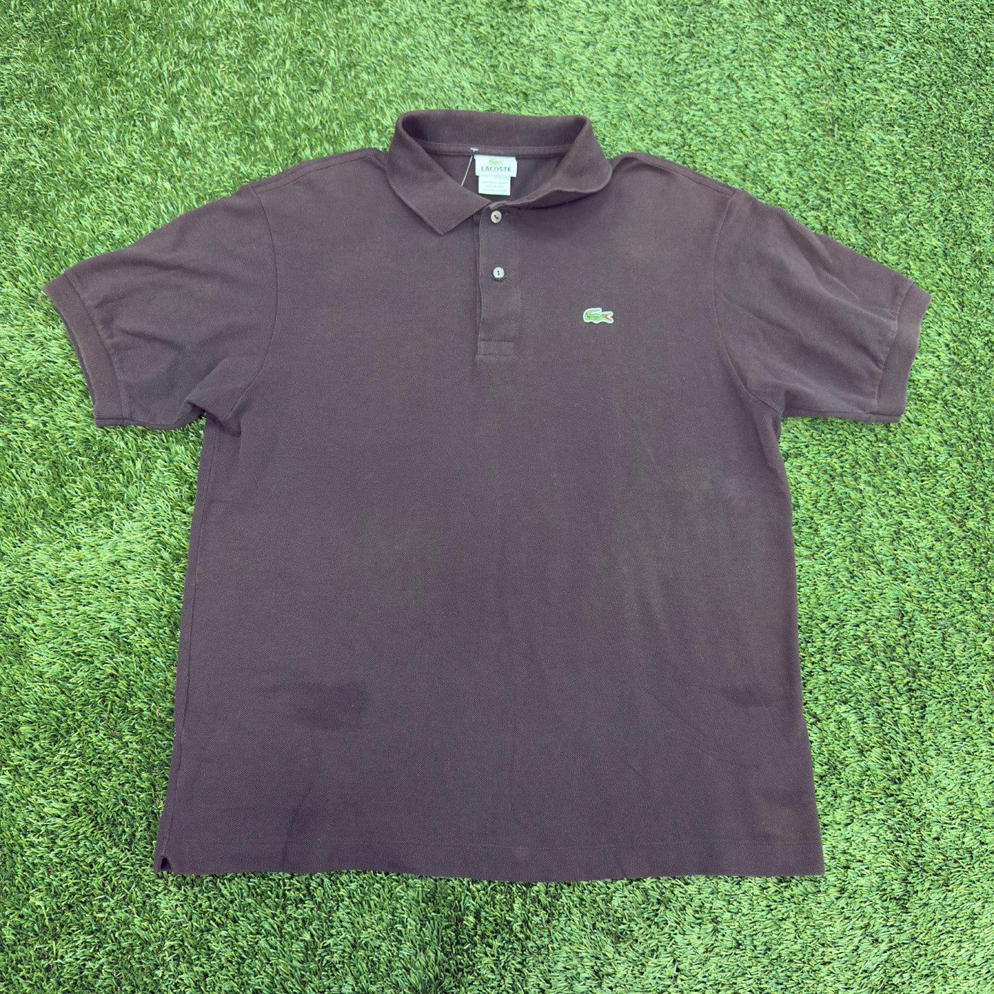 Vintage Lacoste Polo, Brown L